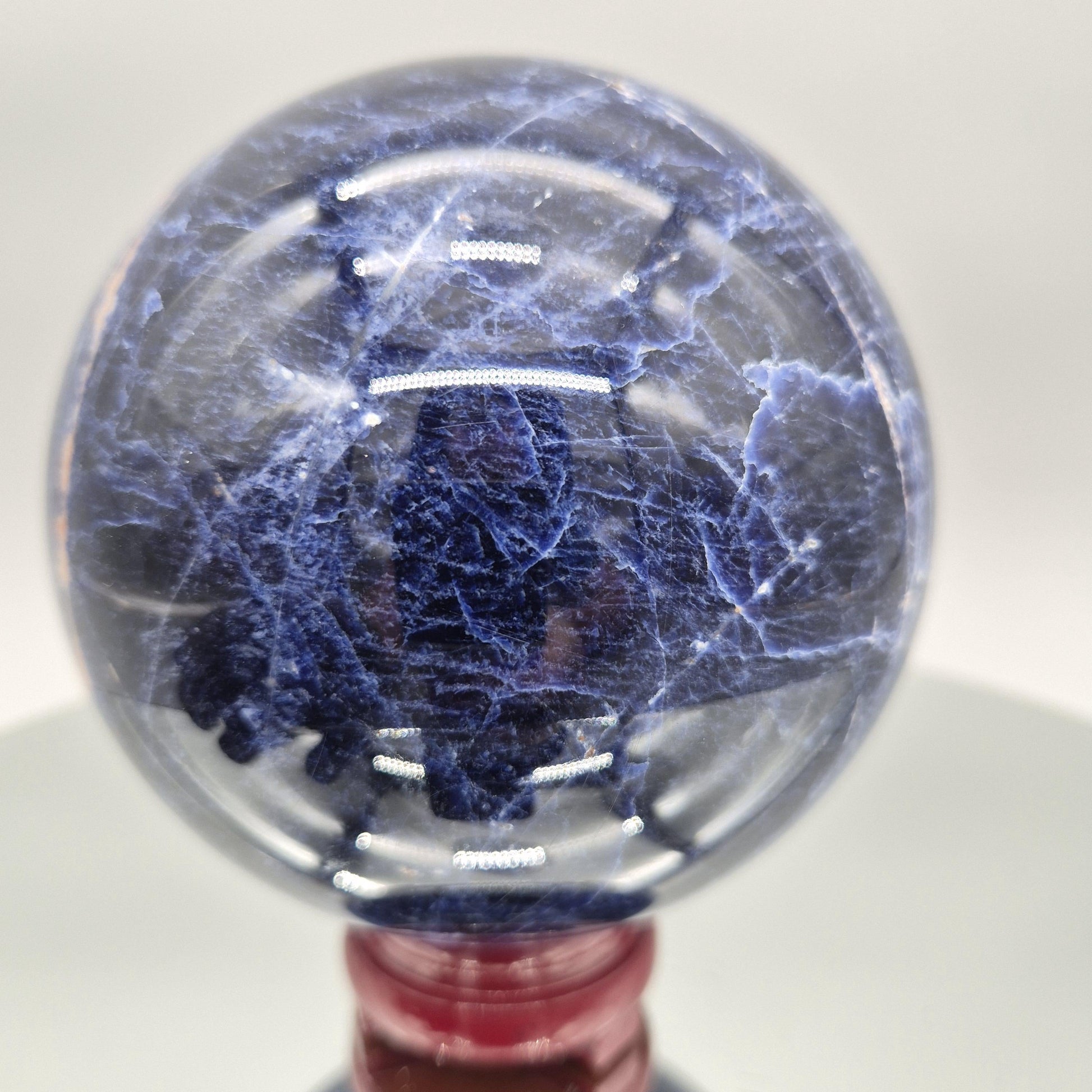 AAA+ Quality Dark Blue Sodalite Sphere – Deep Royal Blue Crystal Sphere Crystal Hoarder