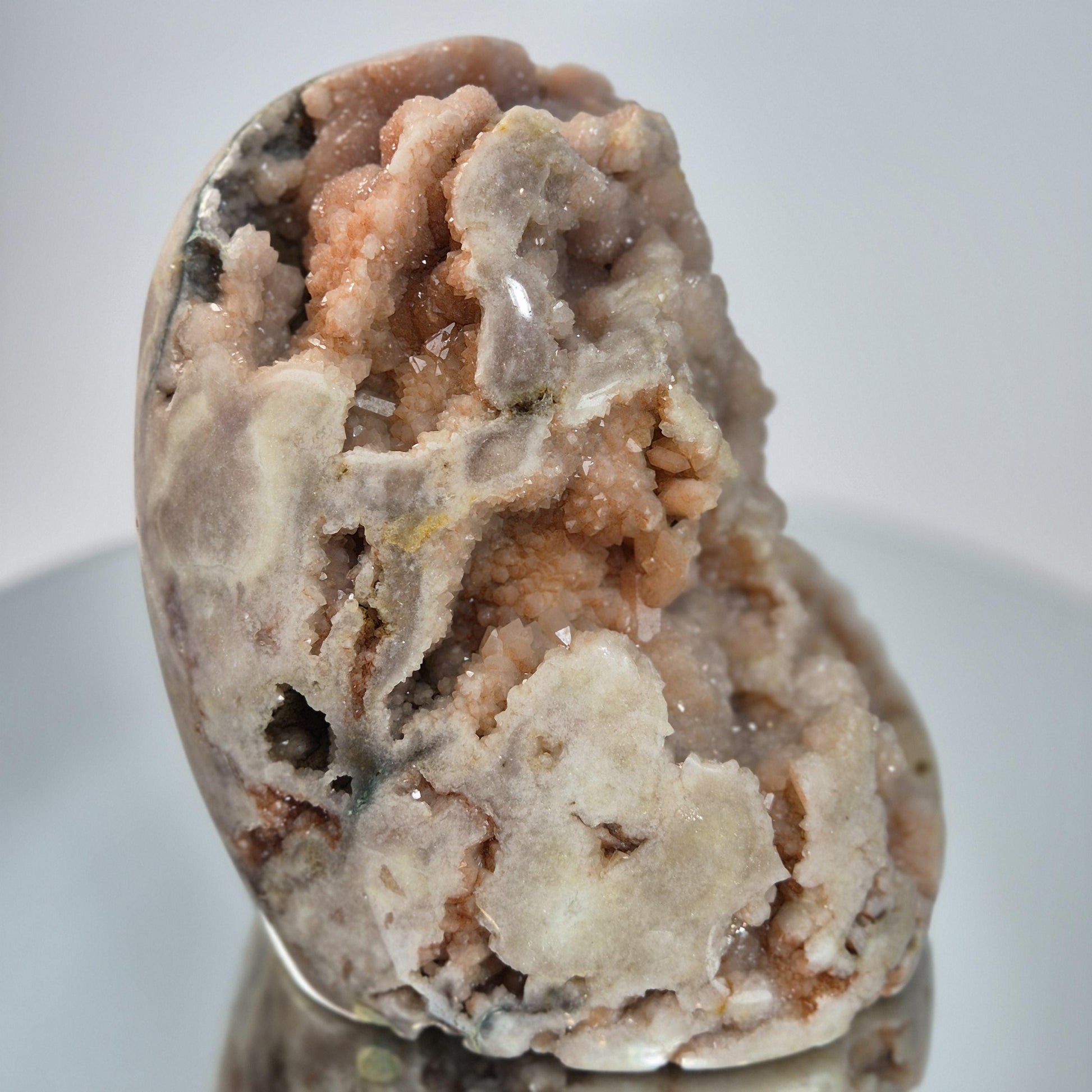 Pink Amethyst Freeform - Druzy Bubble Formation, Brazil, 6 x 5in, 6.19 lb Statement Crystal, Collector Specimen Crystal Hoarder