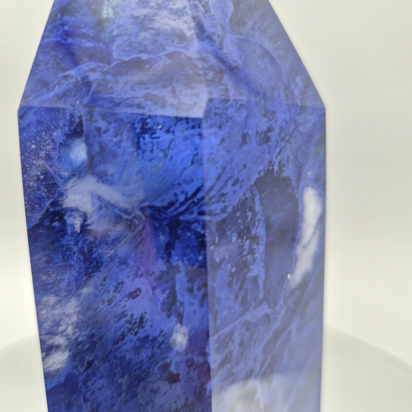 High Quality Blue Smelting Quartz Tower (Man-Made) – Also Known as Blue Goldstone Crystal Hoarder