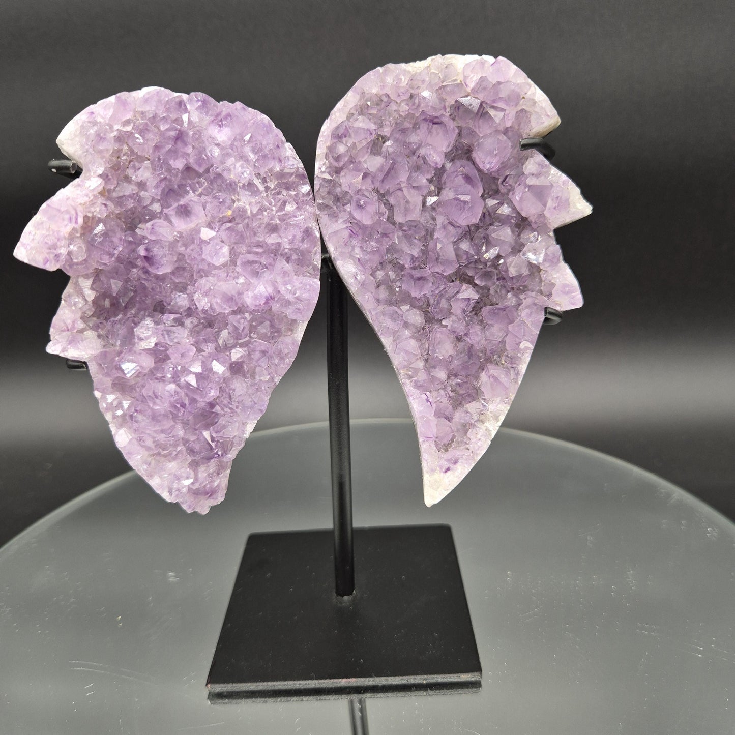 AAA+ Amethyst Angel Wings Brazil 7x6x2 1.92 lbs Crystal Hoarder