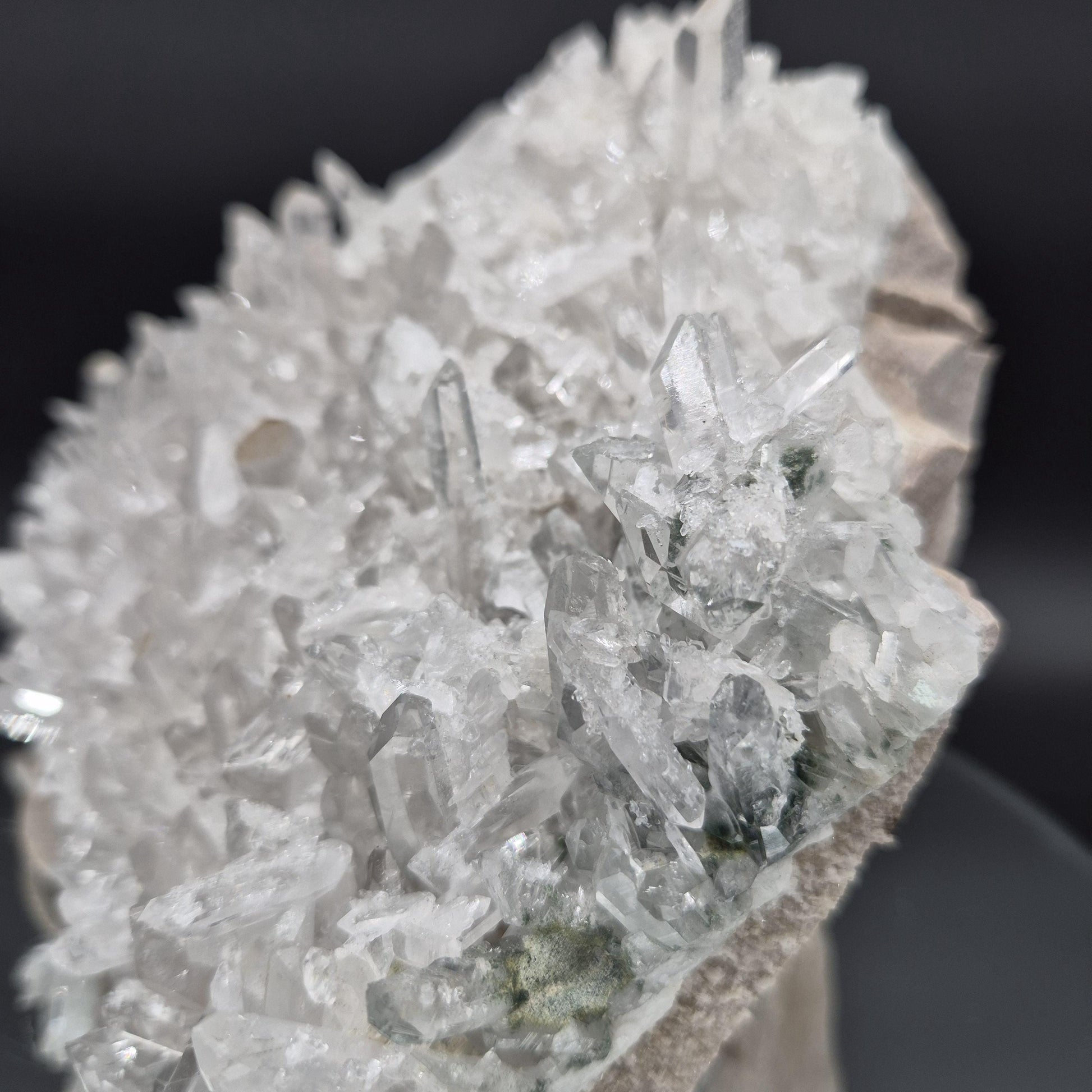 AAA+ Huge Lemurian Quartz Cluster Water Clear Points 10x8x6 10.75 lbs Colombia Crystal Hoarder