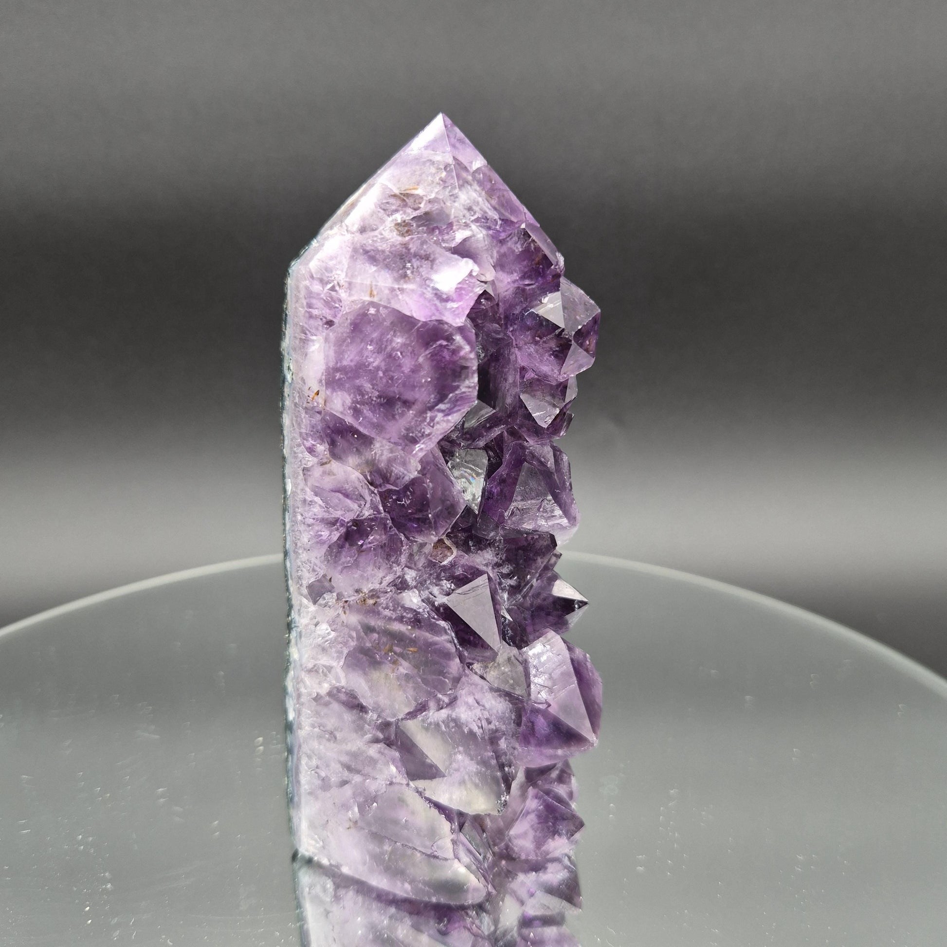 5.5 x 2 in AAA+ Raw Amethyst Tower - Brazil - 1.13 lbs - High-Quality Natural Purple Quartz Specimen - Collector Crystal Crystal Hoarder