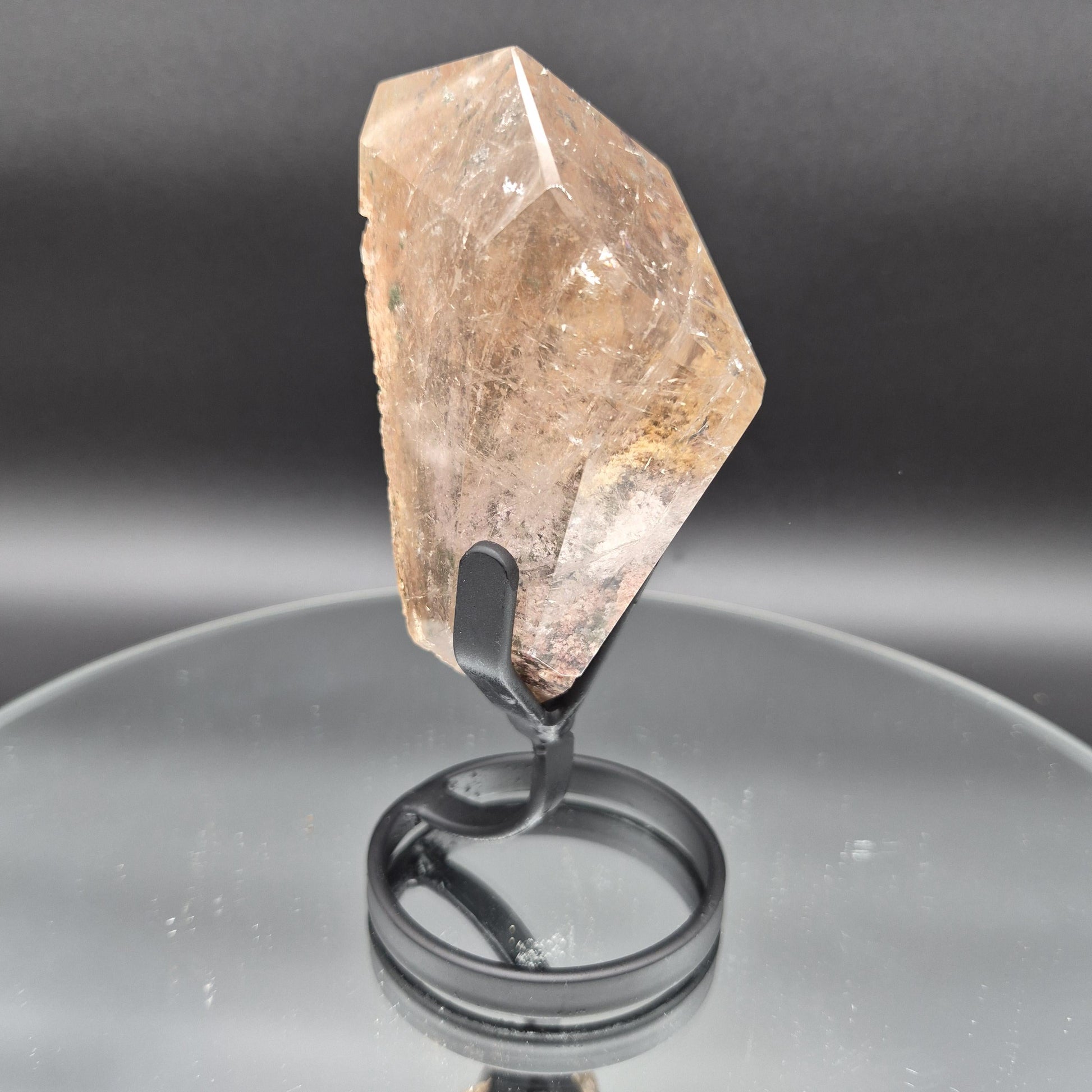 AAA+ Light Smoky Quartz Garden Inclusion (Lodolite) - Brazil - 1.17 lbs - 6 x 3in - Scenic Phantom Quartz Crystal Crystal Hoarder