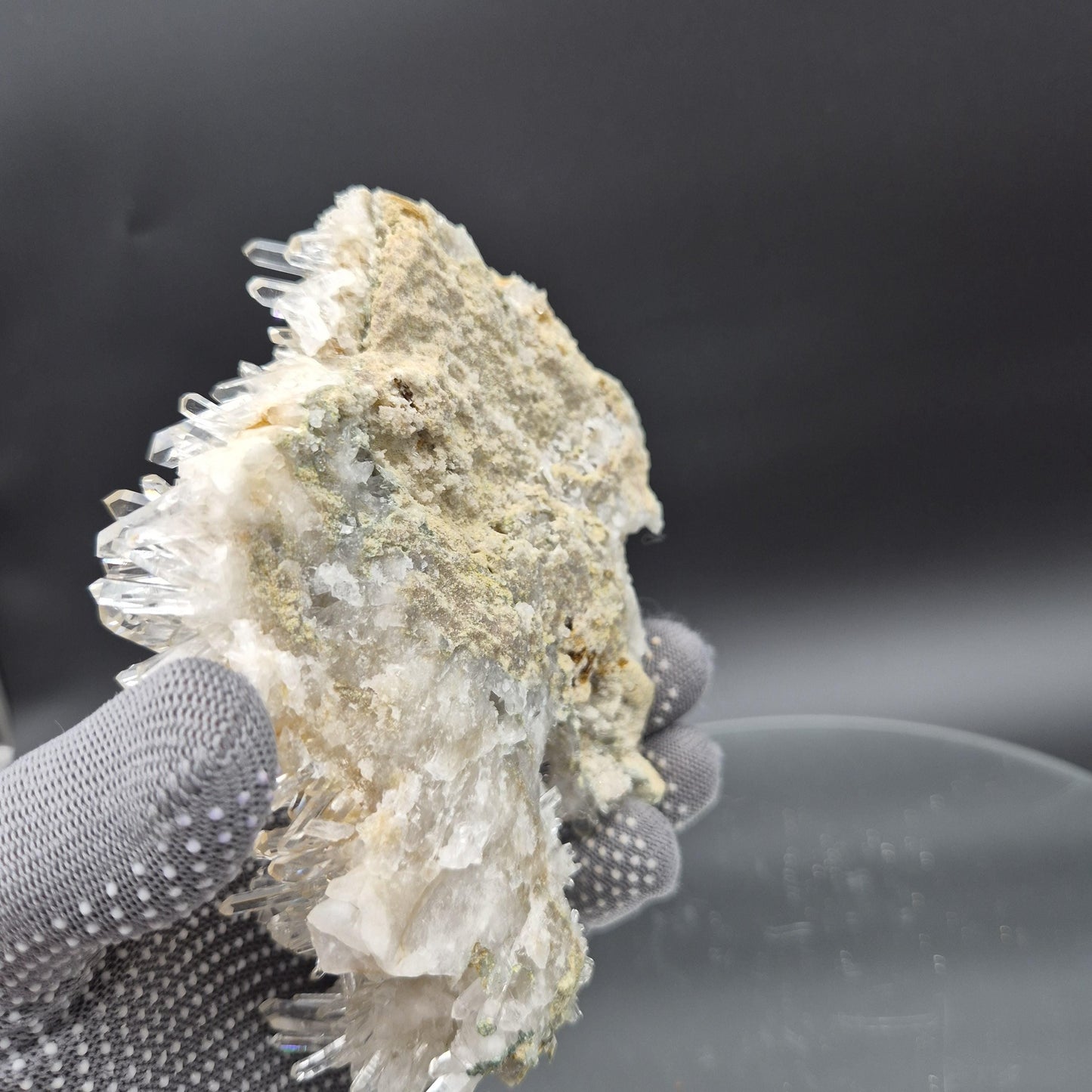 AAA+ Museum Quality Lemurian Quartz Cluster with Chlorite, Golden Healer & Double Terminated Tantric Point | 1.47 lbs Crystal Hoarder