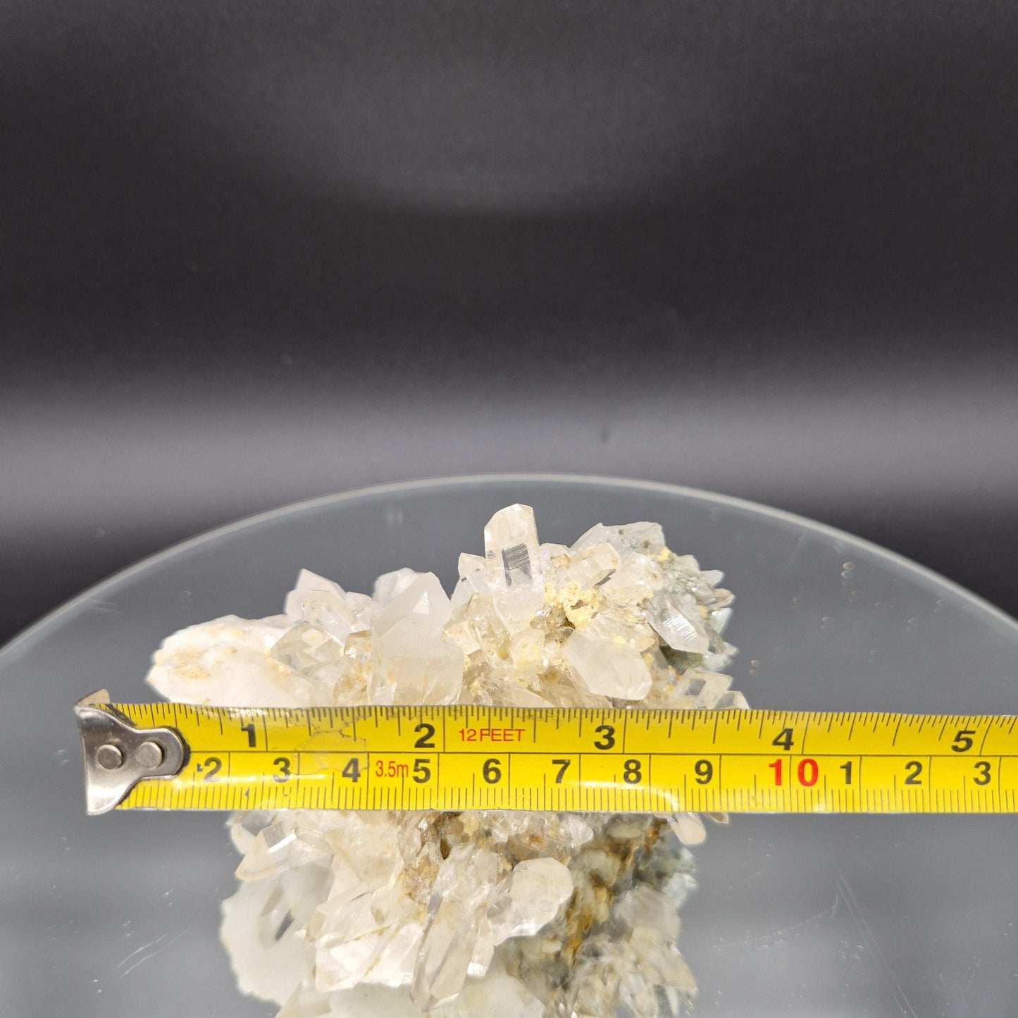 AAA+ Golden Healer Quartz with Clear Points Chlorite 4.5x3.5x3 1.13 lbs Colombia Crystal Hoarder