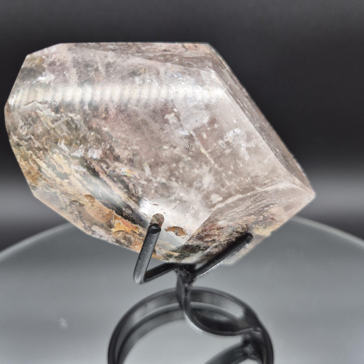 AAA+ Light Smoky Quartz Garden Inclusion (Lodolite) - 0.94 lbs - 5 x 3in - Scenic Phantom Quartz - Brazil Crystal Crystal Hoarder