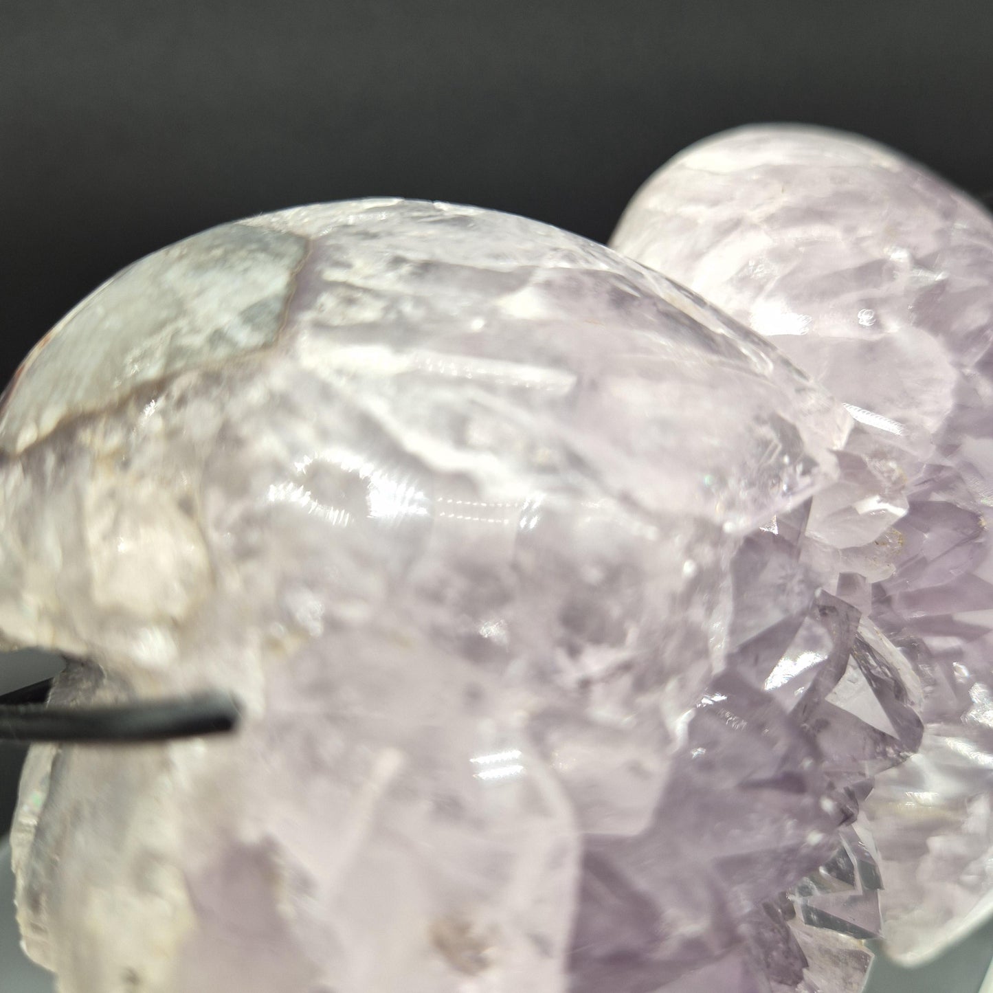 AAA+ Super Rare Amethyst Angel Wings with Green Blue Agate Brazil 7.5x6.5x2.5 4.41 lbs Crystal Hoarder