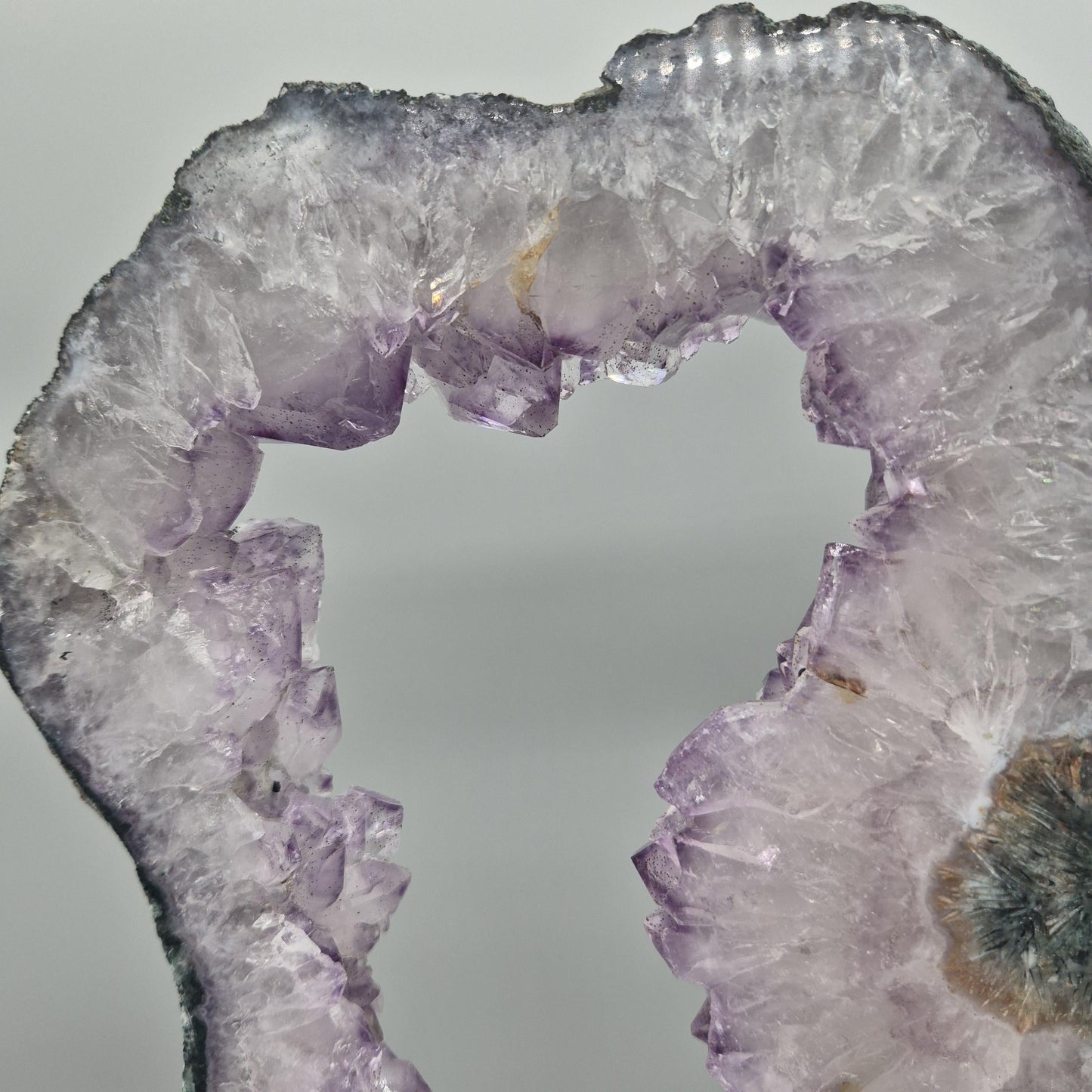 Amethyst Portal from Brazil - 15in Tall Natural Amethyst Crystal Portal  with Stalactite Flower Formation  5.45 lb Crystal Hoarder