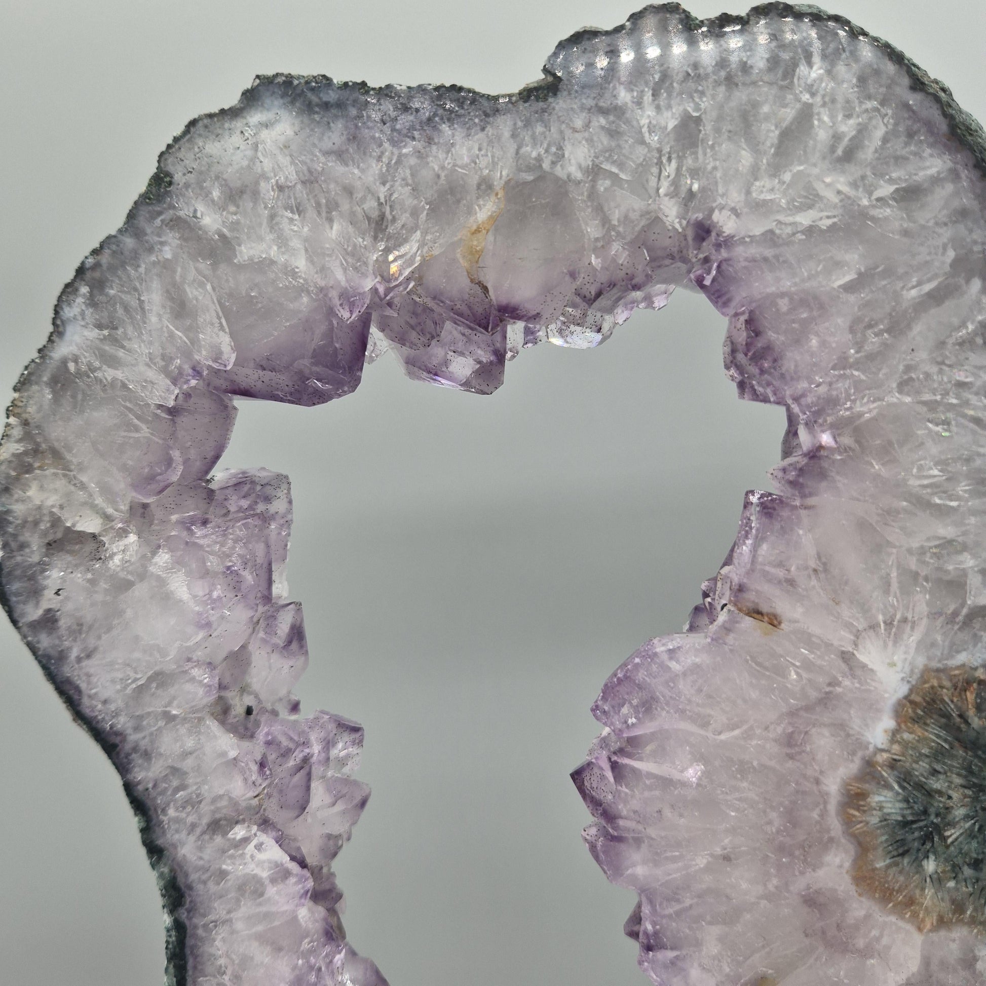 Amethyst Portal from Brazil - 15in Tall Natural Amethyst Crystal Portal  with Stalactite Flower Formation  5.45 lb Crystal Hoarder