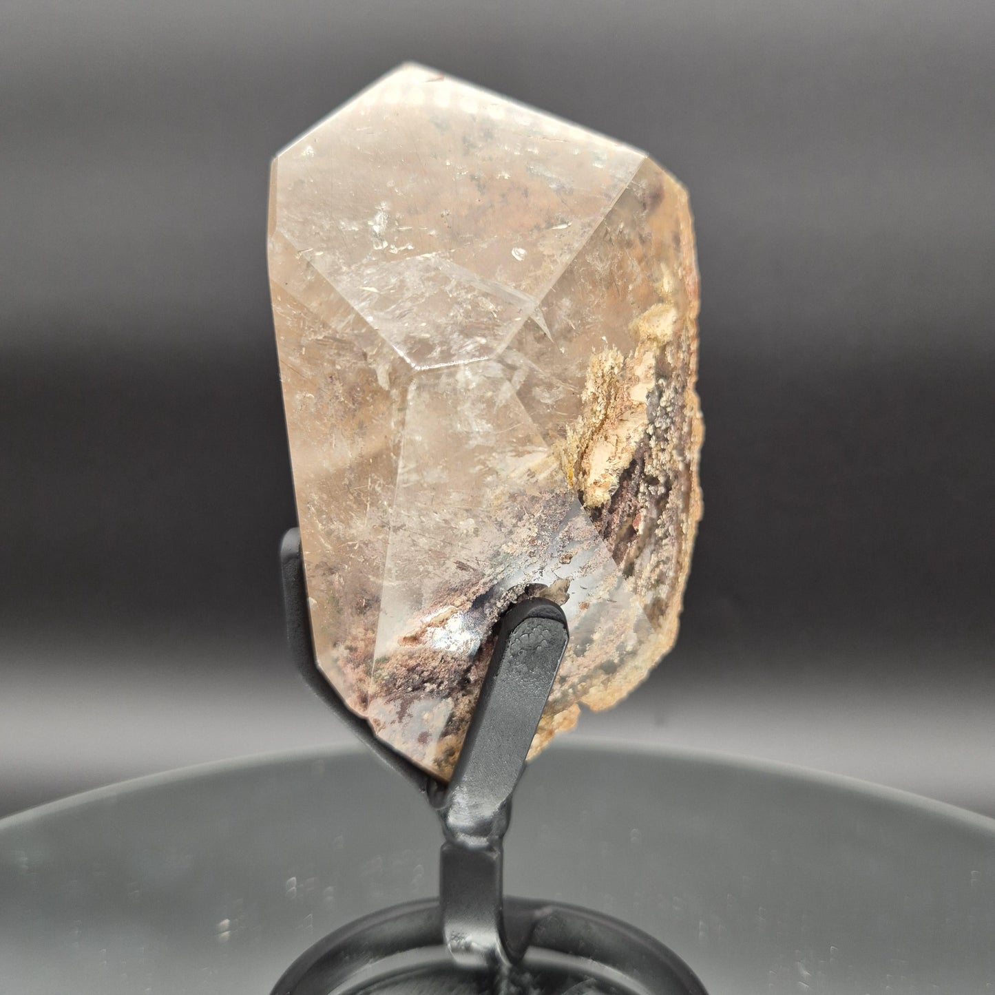 AAA+ Light Smoky Quartz Garden Inclusion (Lodolite) - Brazil - 1.17 lbs - 6 x 3in - Scenic Phantom Quartz Crystal Crystal Hoarder