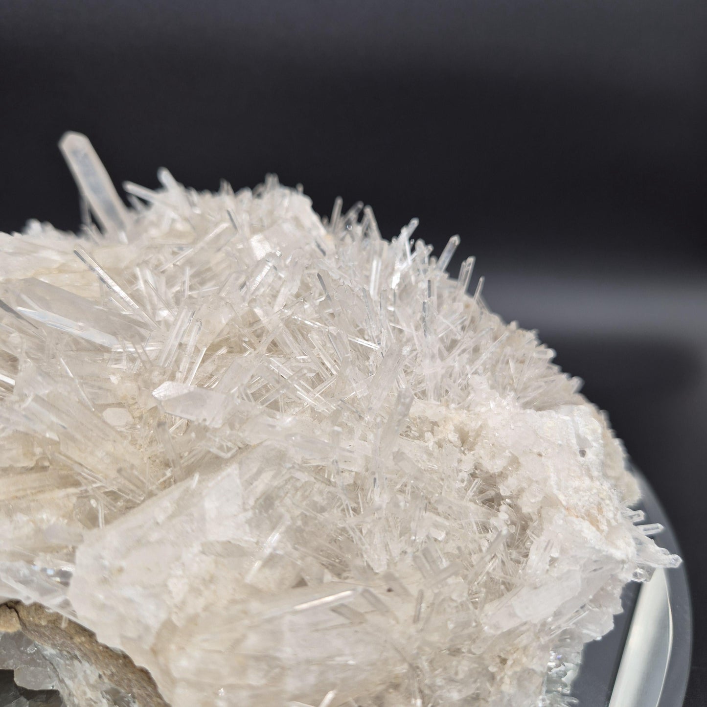 Huge Water Clear Needle Lemurian Quartz Cluster - Colombia - 8.72 lbs - 10 x 9in - Collector Grade Crystal Hoarder