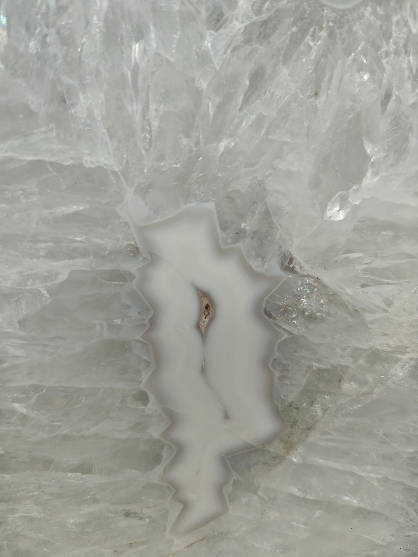 Huge Fully Polished Blue Banded Agate Slab - Backlit Display - 15.5 x 7in – 9.82 lbs - Natural Brazilian Stone Crystal Hoarder