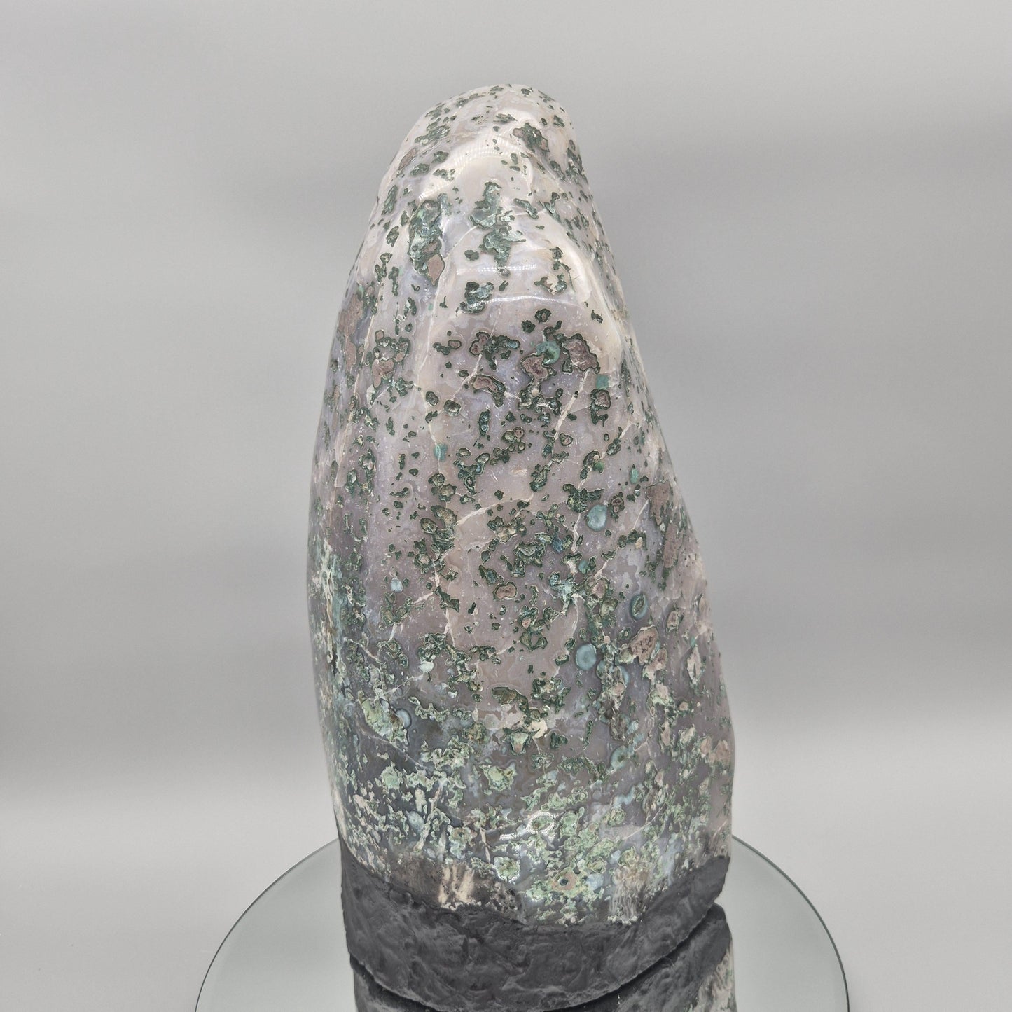 Fully Polished Dark Amethyst Cathedral with Calcite - Brazil | 21.95 lbs | 15.5in Tall Crystal Hoarder