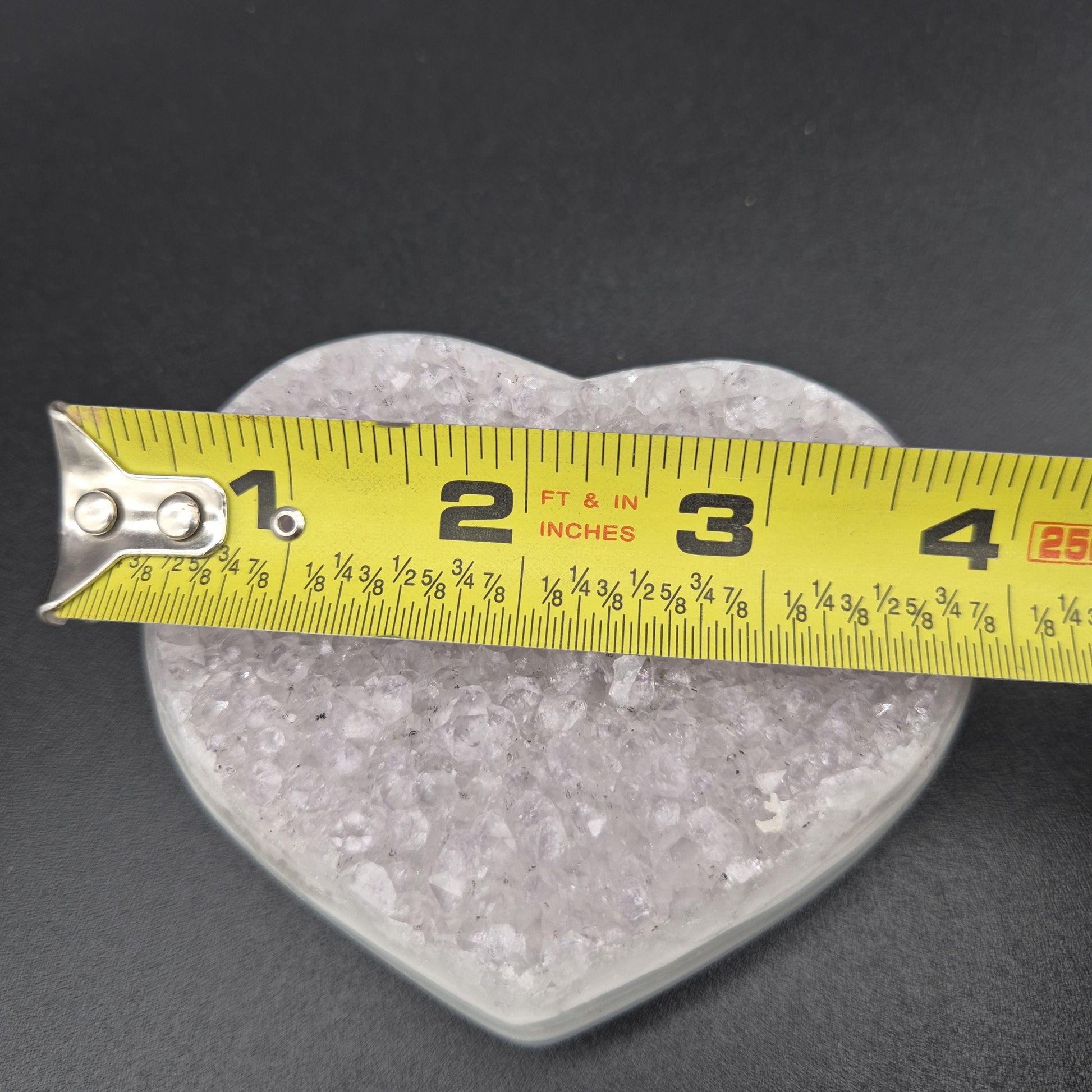 Lilac Amethyst with Blue Banded Agate Heart - Fully Polished Uruguay Specimen - 4 x 3in - 1.11 lbs - Collector Crystal Display Crystal Hoarder