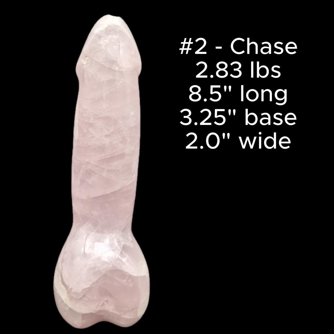 Rose Quartz Penis Sculpture Set | Hand Carved Crystal Collection | Funny Gift | Pink Crystal Decor | Meet the C’s Series Crystal Hoarder