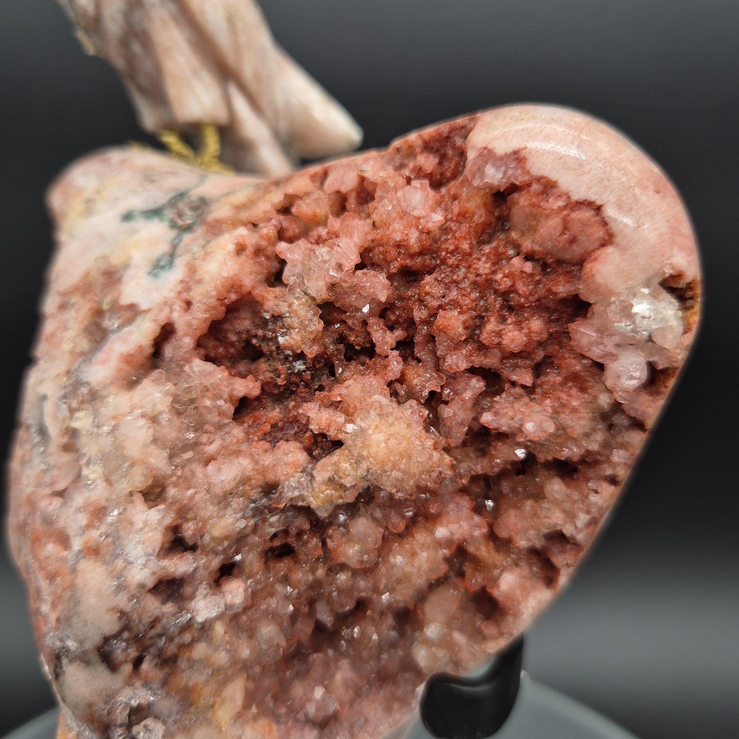 High Quality Pink Amethyst Freeform with Pink Jasper Bird & Calcite Beak - Brazil Crystal Sculpture -Pink Amethyst Display - 3.66 lbs Crystal Hoarder
