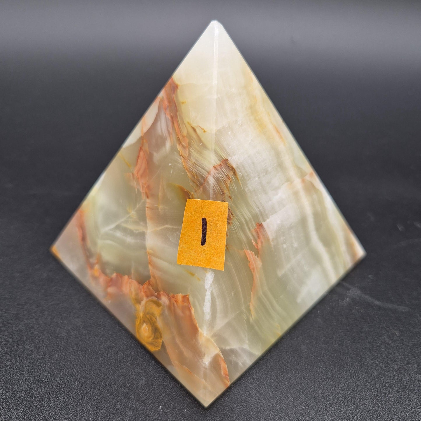 4 Inch Polished Green Onyx Pyramid | Green Onyx Decor | Crystal Pyramid | 2 lbs | Choose 1 of 4 Crystal Hoarder