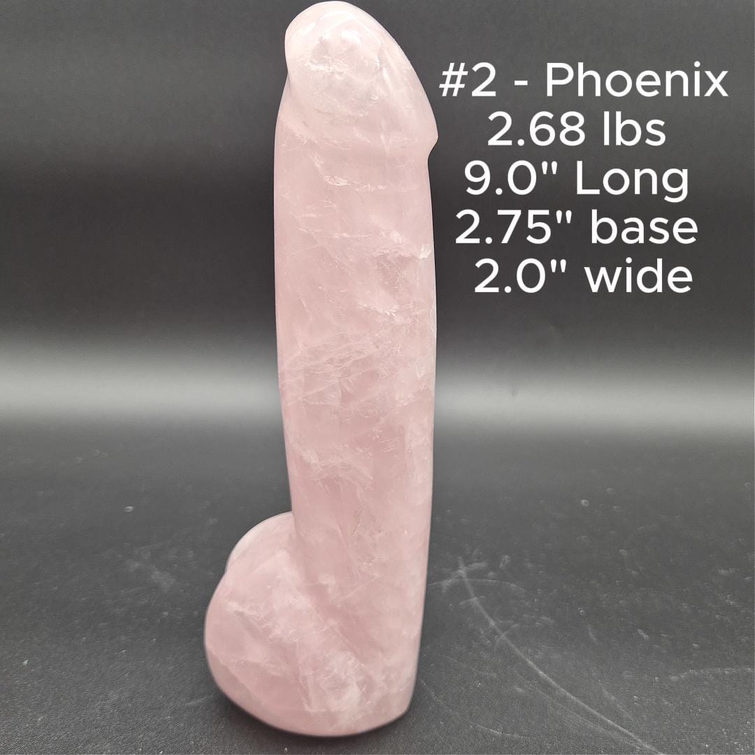 Hand Carved Rose Quartz Penis Sculpture Collection “Meet the P’s” | Pink Crystal Statement Decor | Unique Gift Idea Crystal Hoarder