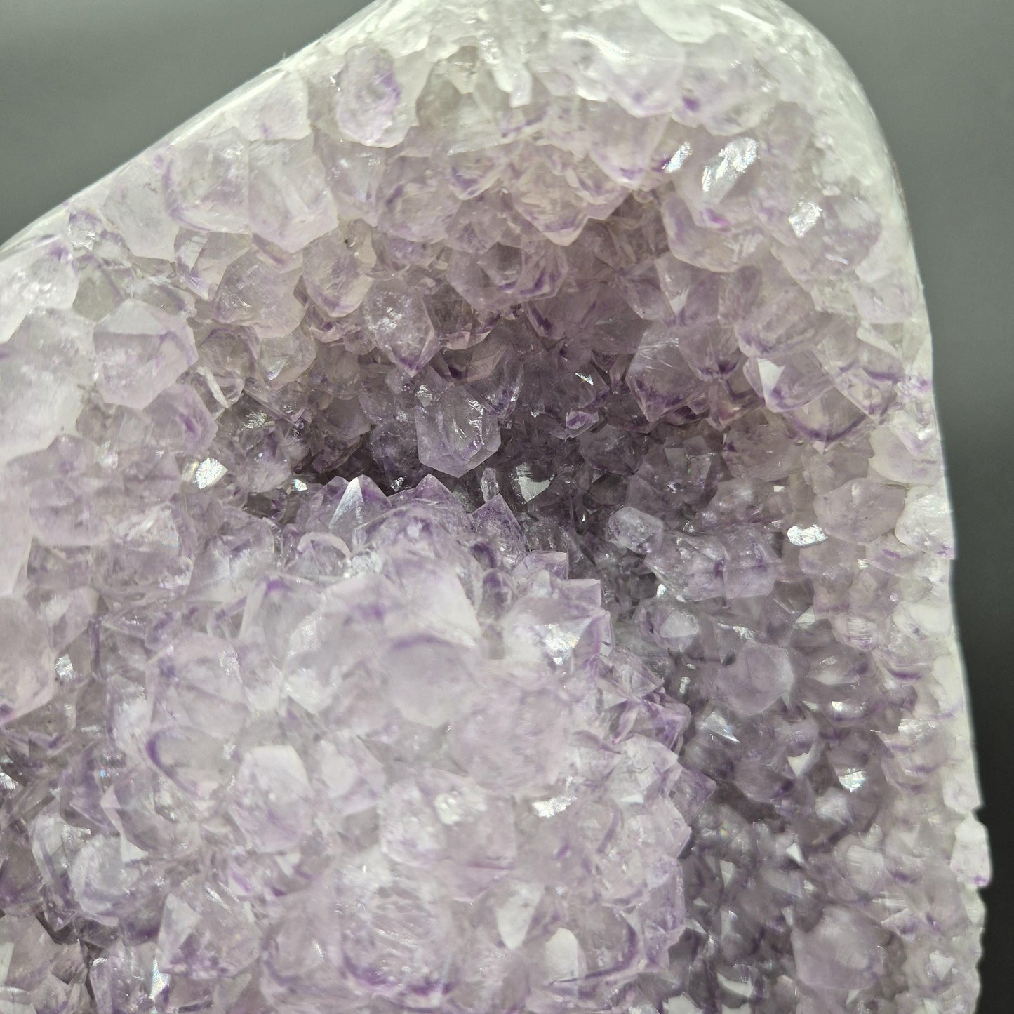 Huge AAA+ Amethyst with Rare Rosette Formation Red White and Blue Banded Agate Brazil 16.21 lb 16x7x2 Statement Crystal Crystal Hoarder