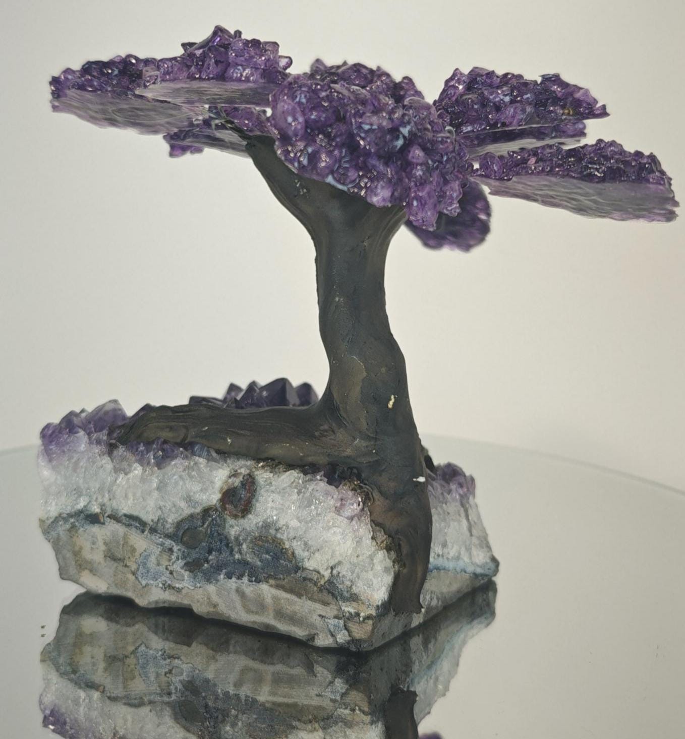 High Quality Grape Jelly Amethyst Tree on Cluster -  Product of Uruguay Crystal Hoarder