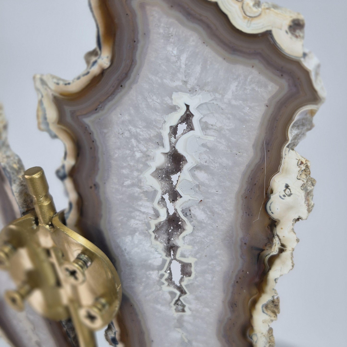 Banded Agate Druzy Butterfly Wings - Super Rare One-of-a-Kind - Brazil Crystal Hoarder