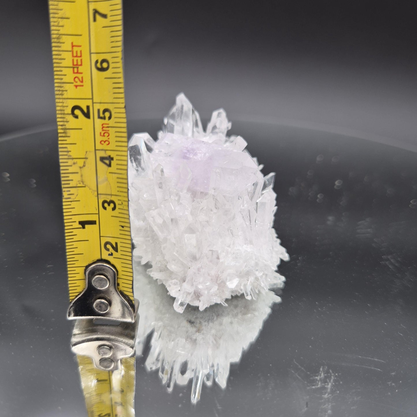 Rare AAA+ Double Terminated Phantom Amethyst Chrysanthemum Crystal Cluster | Natural Quartz Specimen | 4 oz Crystal Hoarder