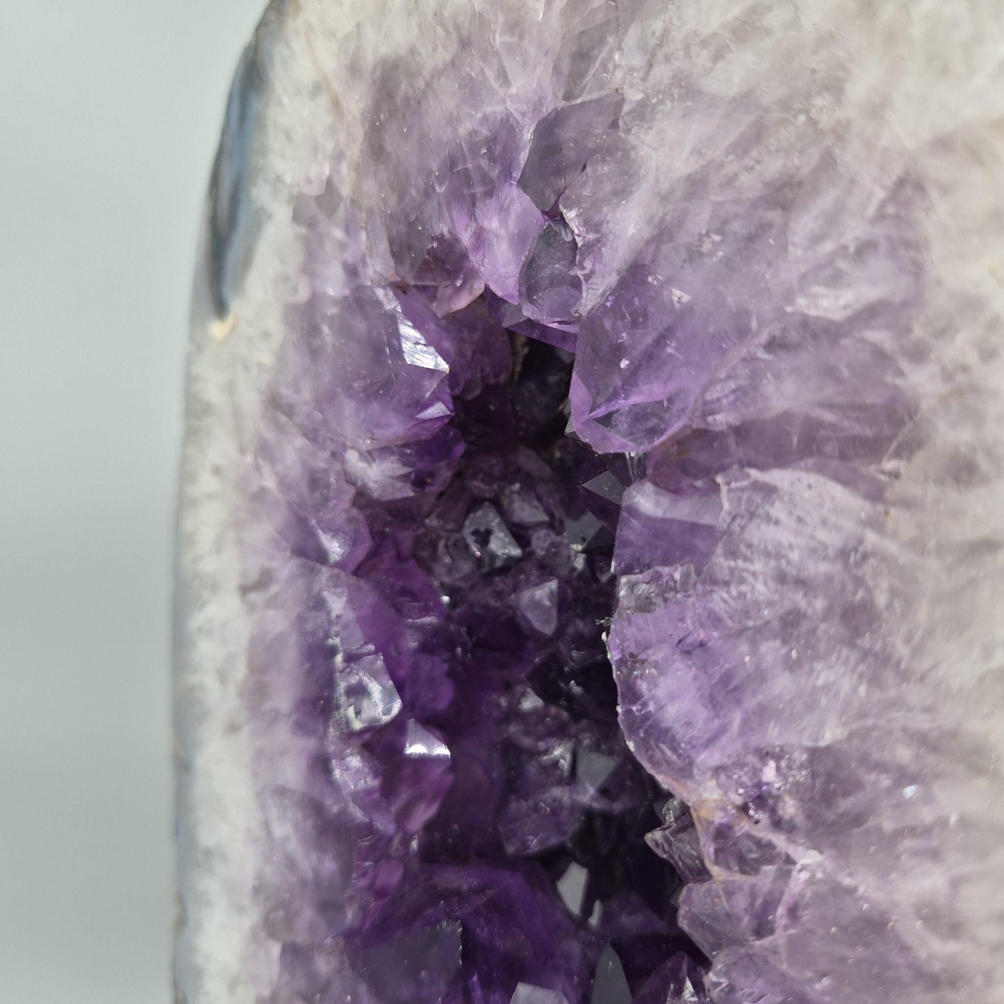 Polished Amethyst Cathedral - Brazil | 18.98 lbs | 10.5in Large Statement Crystal Geode Crystal Hoarder