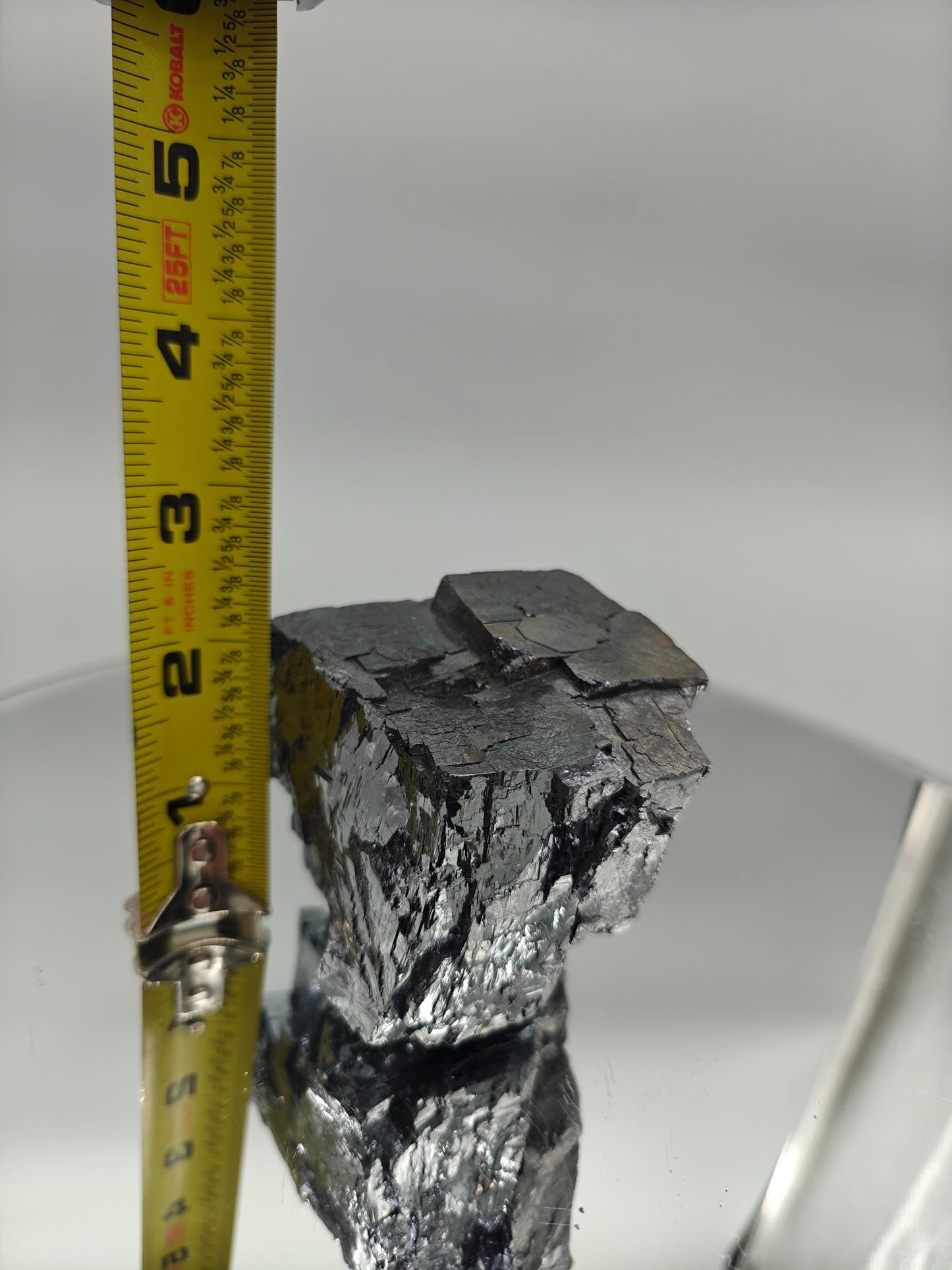 Huge Shiny Stepped Galena Crystal | Missouri Mineral Specimen | Metallic Cubic Formation | Collector Display Piece | 2.39 lbs Crystal Hoarder