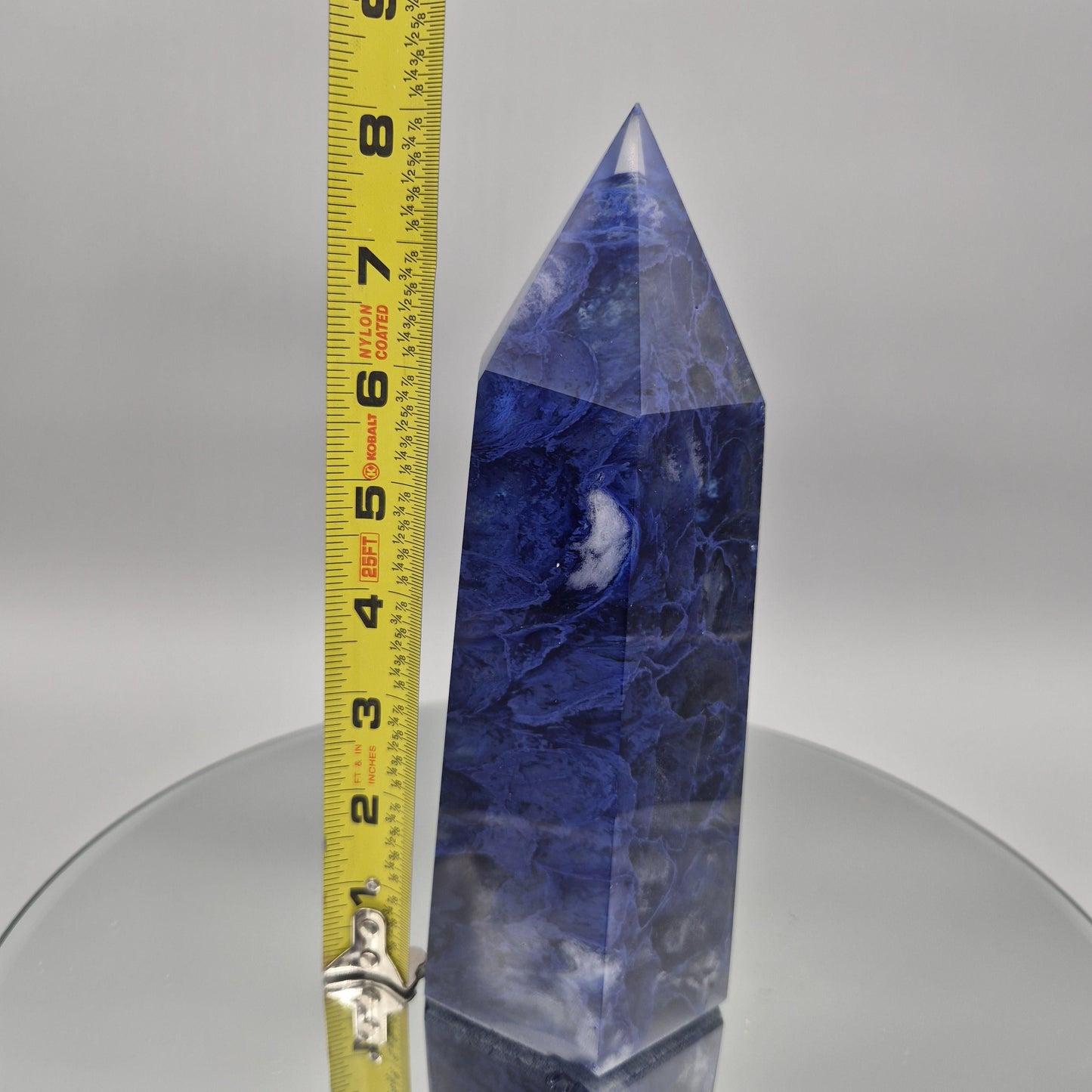 High Quality Blue Smelting Quartz Tower (Man-Made) – Also Known as Blue Goldstone Crystal Hoarder