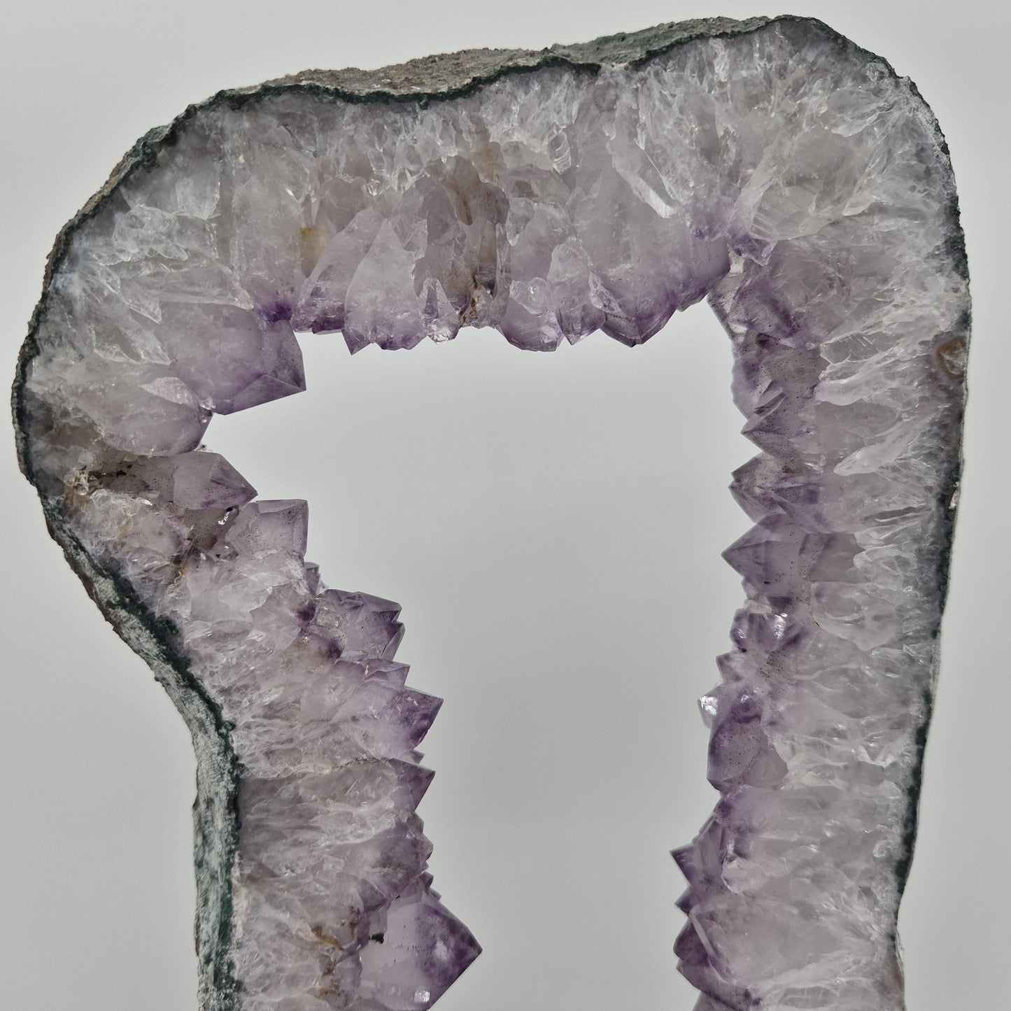 Amethyst Portal from Brazil - 16in Tall Natural Amethyst Crystal Portal | 7.14 lb Amethyst Specimen Crystal Hoarder