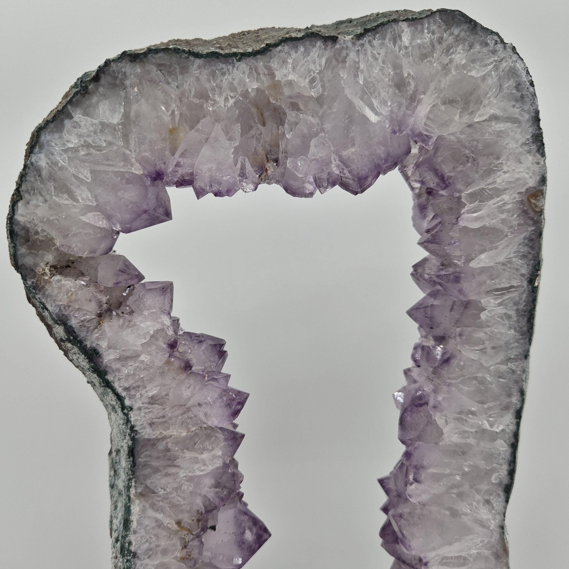 Amethyst Portal from Brazil - 16in Tall Natural Amethyst Crystal Portal | 7.14 lb Amethyst Specimen Crystal Hoarder