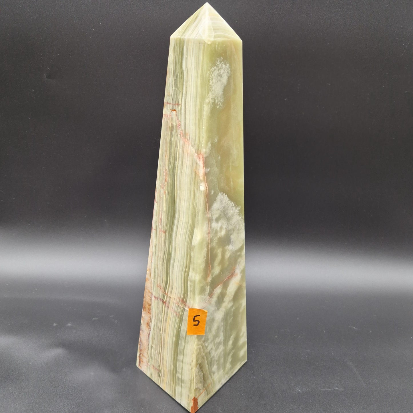 16 inch Polished Green Onyx Crystal Tower | Natural Stone Decor | Collector Specimen |  12lbs Crystal Hoarder