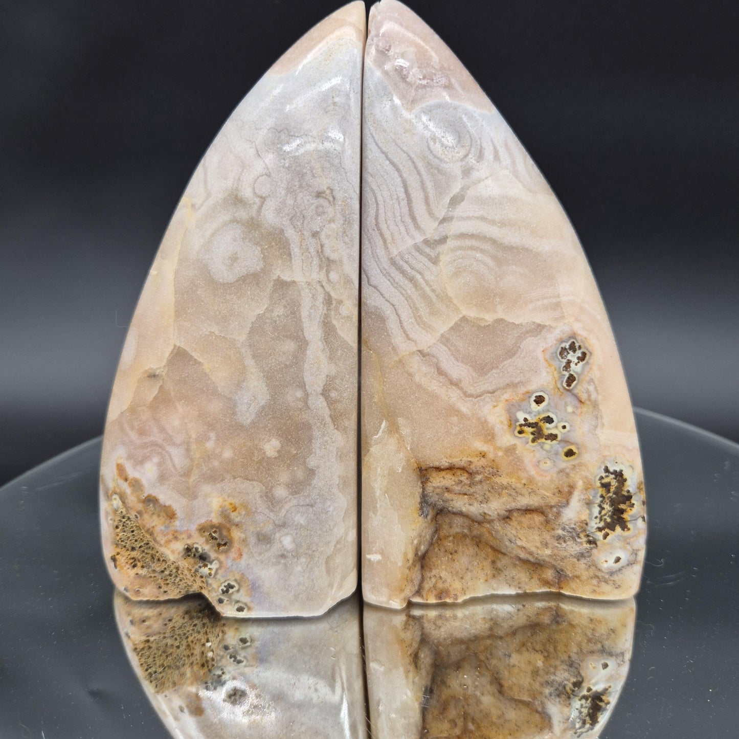 Rare AAA+ Pink Amethyst Geode Bookends | Brazilian Crystal Bookends | 3.99 lbs Crystal Hoarder