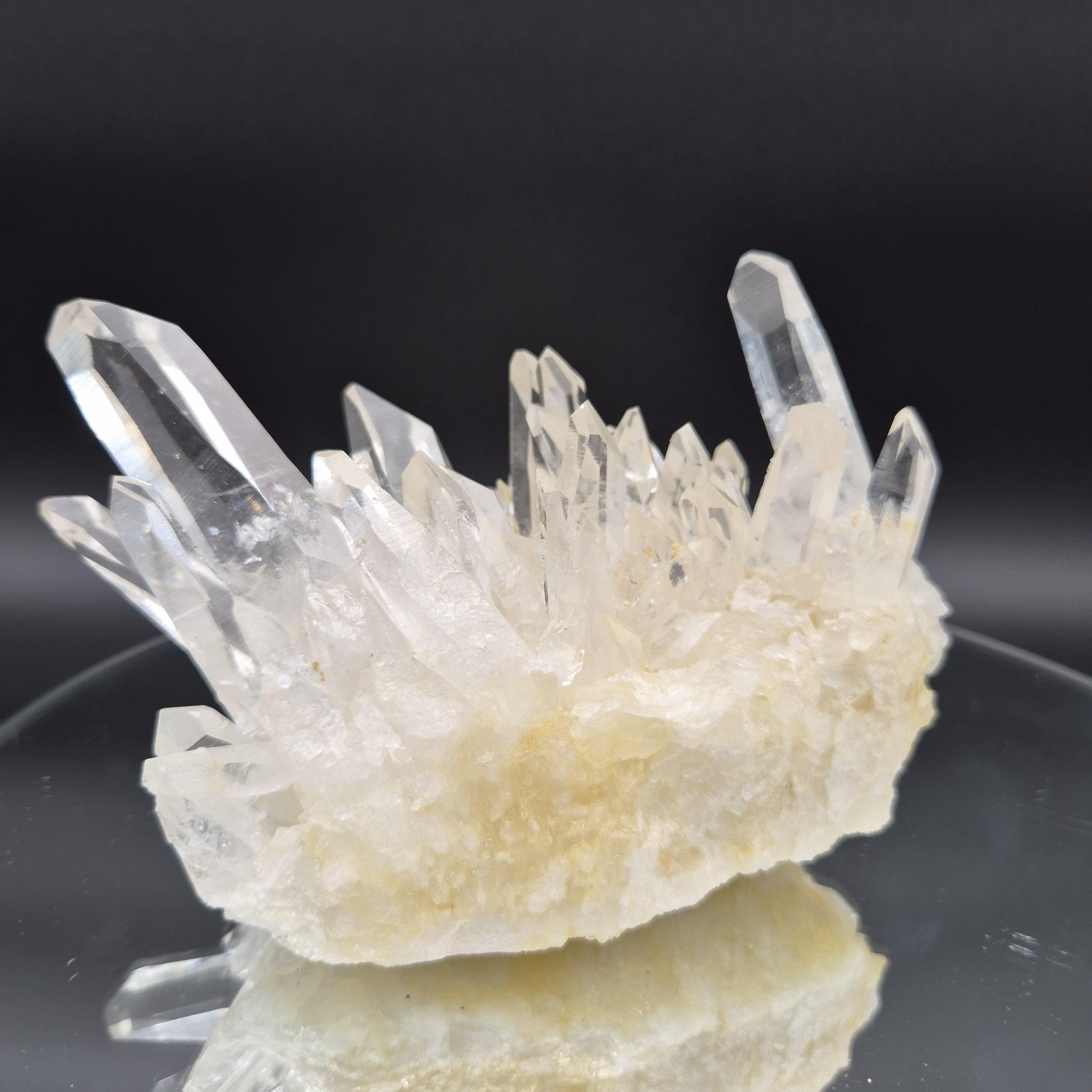 Museum Grade AAA+ Golden Healer Water Clear Lemurian Quartz Cluster 7x4x4 2.91 lbs Colombia Crystal Hoarder