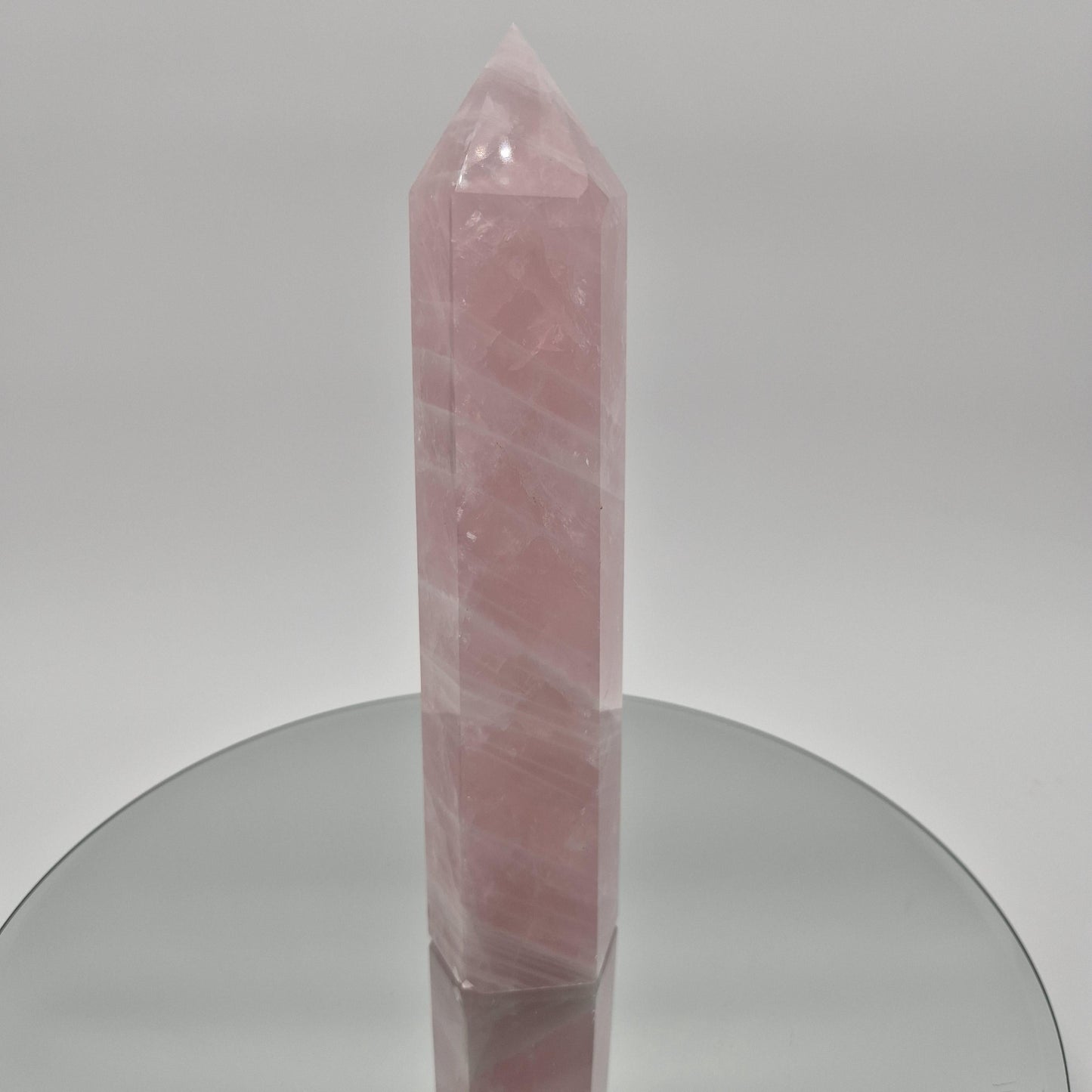 Rose Quartz Tower - 2.67 lb | 9.5in Tall | Display-Ready Beauty Crystal Hoarder