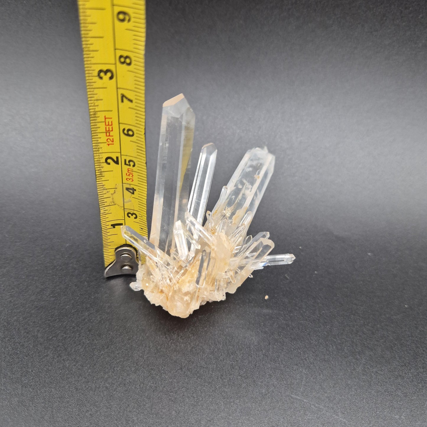 Rare AAA+ DNA Blue Smoke Golden Healer Needle Lemurian Quartz Cluster | Fully Crystallized | Colombia | 2.08 oz Crystal Hoarder