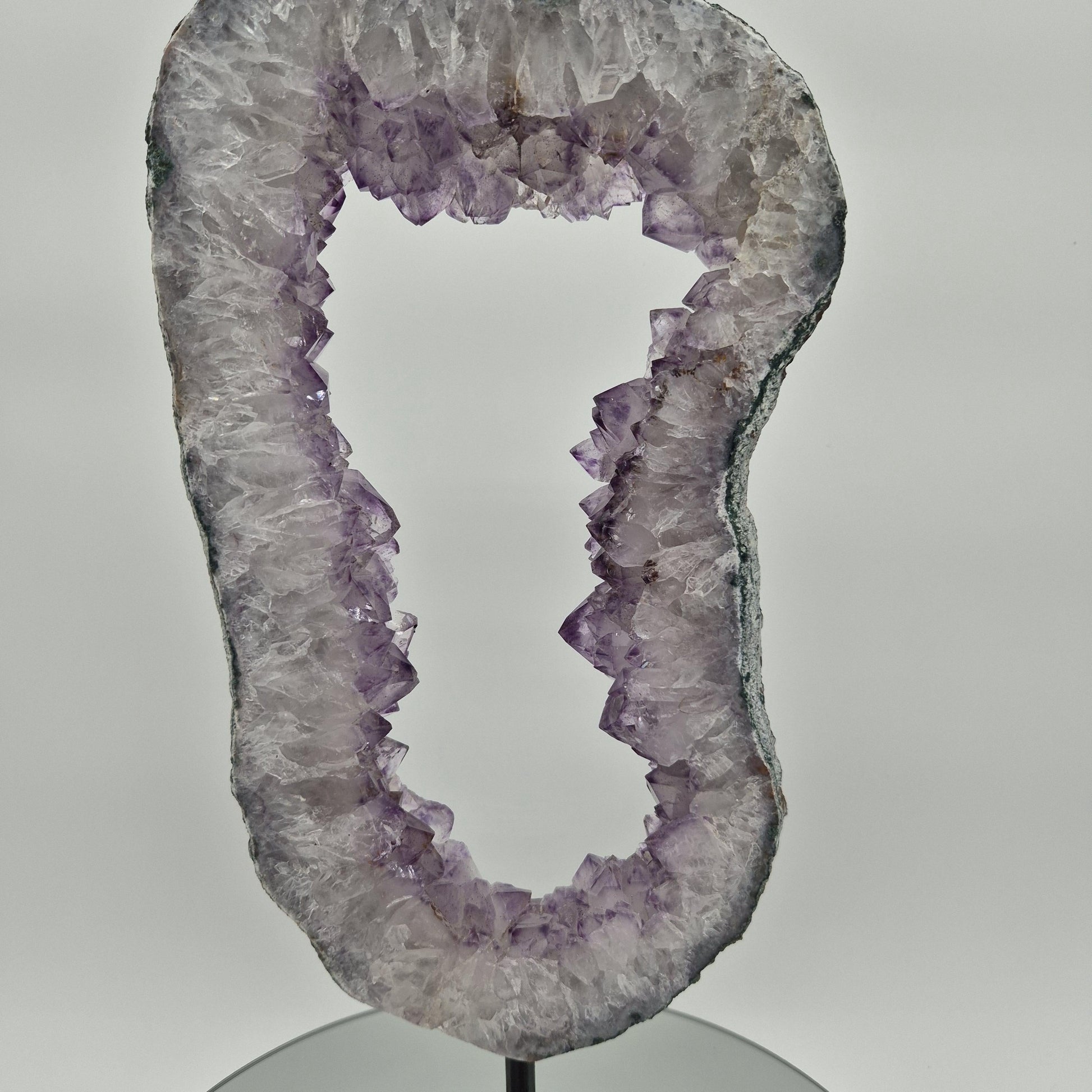 Amethyst Portal from Brazil - 16in Tall Natural Amethyst Crystal Portal | 7.14 lb Amethyst Specimen Crystal Hoarder