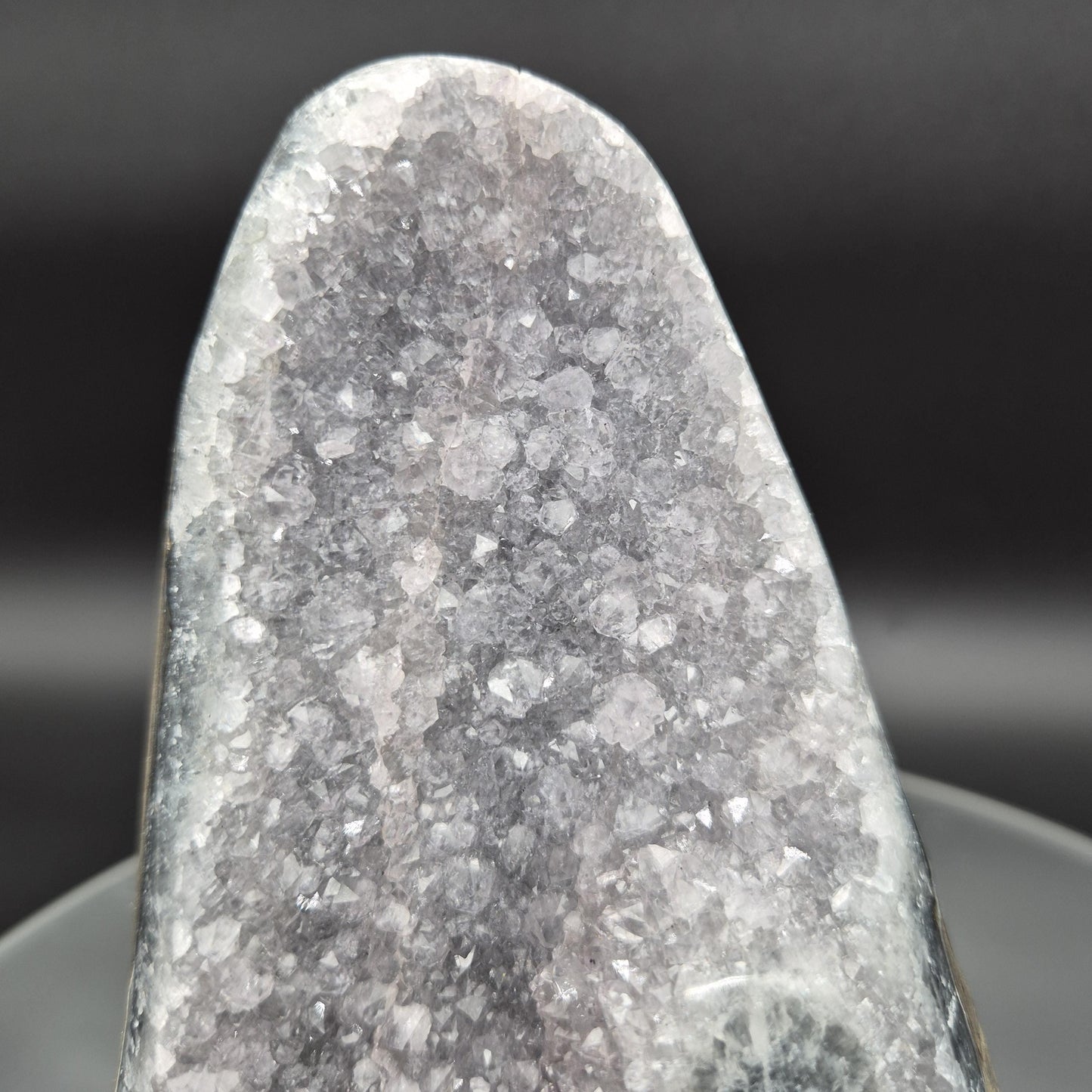 AAA+ Uruguay Lavender Amethyst Cathedral with Stalactite Eye - 3.8 lbs - 6.5 x 4.5in -  Druzy Quartz Crystal Hoarder