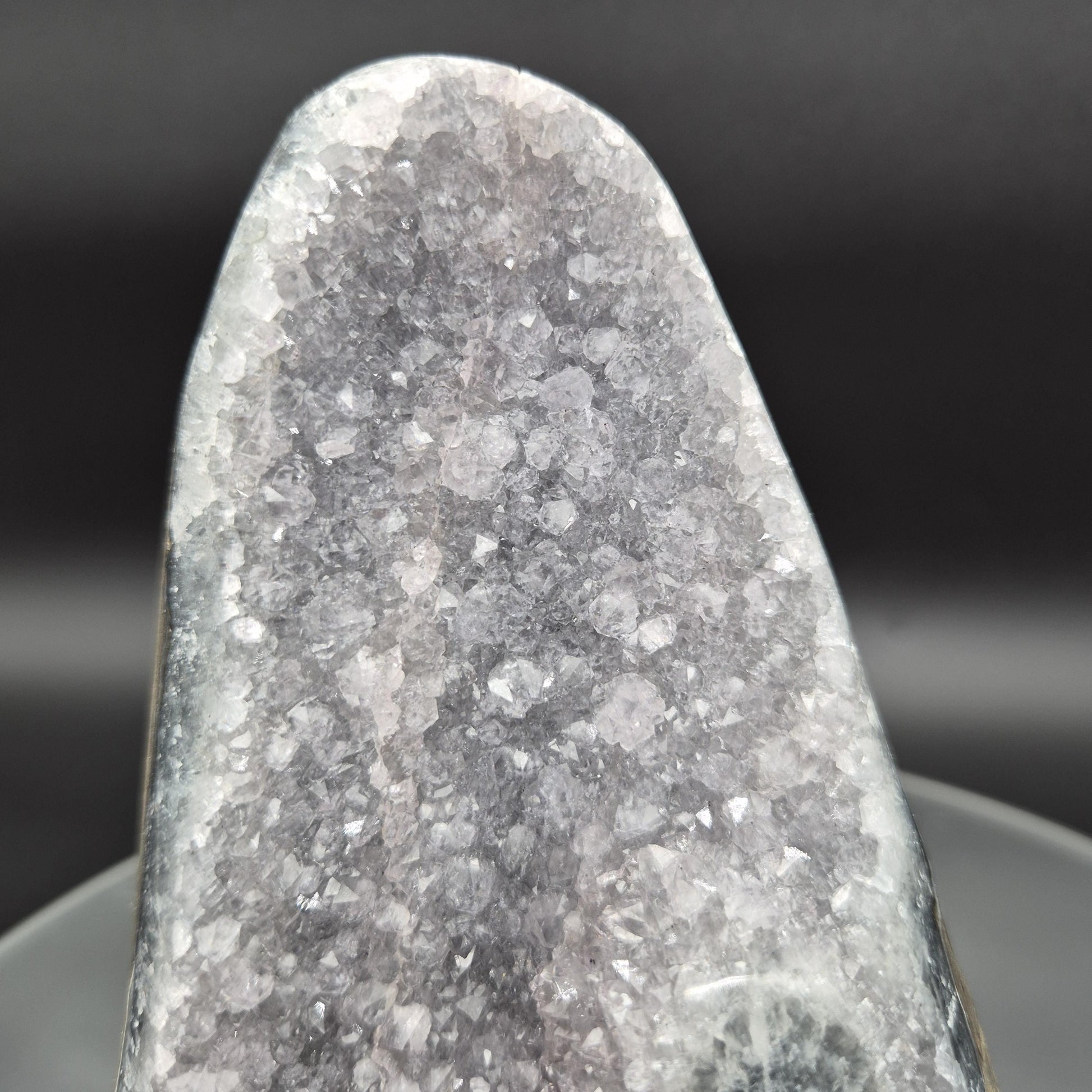 AAA+ Uruguay Lavender Amethyst Cathedral with Stalactite Eye - 3.8 lbs - 6.5 x 4.5in -  Druzy Quartz Crystal Hoarder