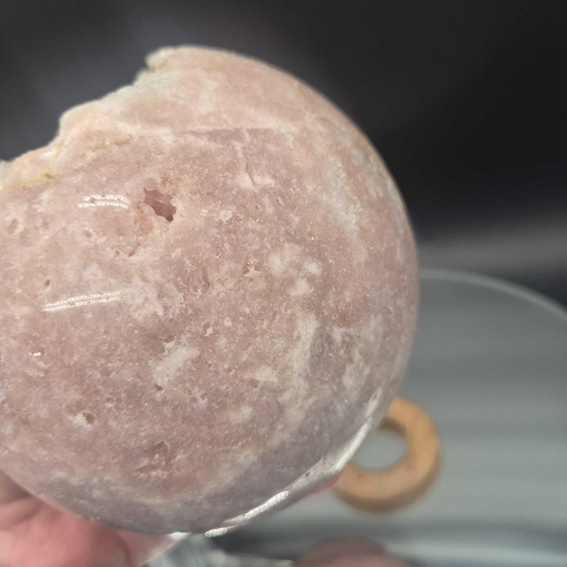 Huge AAA+ Pink Amethyst Sphere - 5 Inch (125mm) - 6.62 lbs - Brazil - Rare High-End Crystal Decor Crystal Hoarder