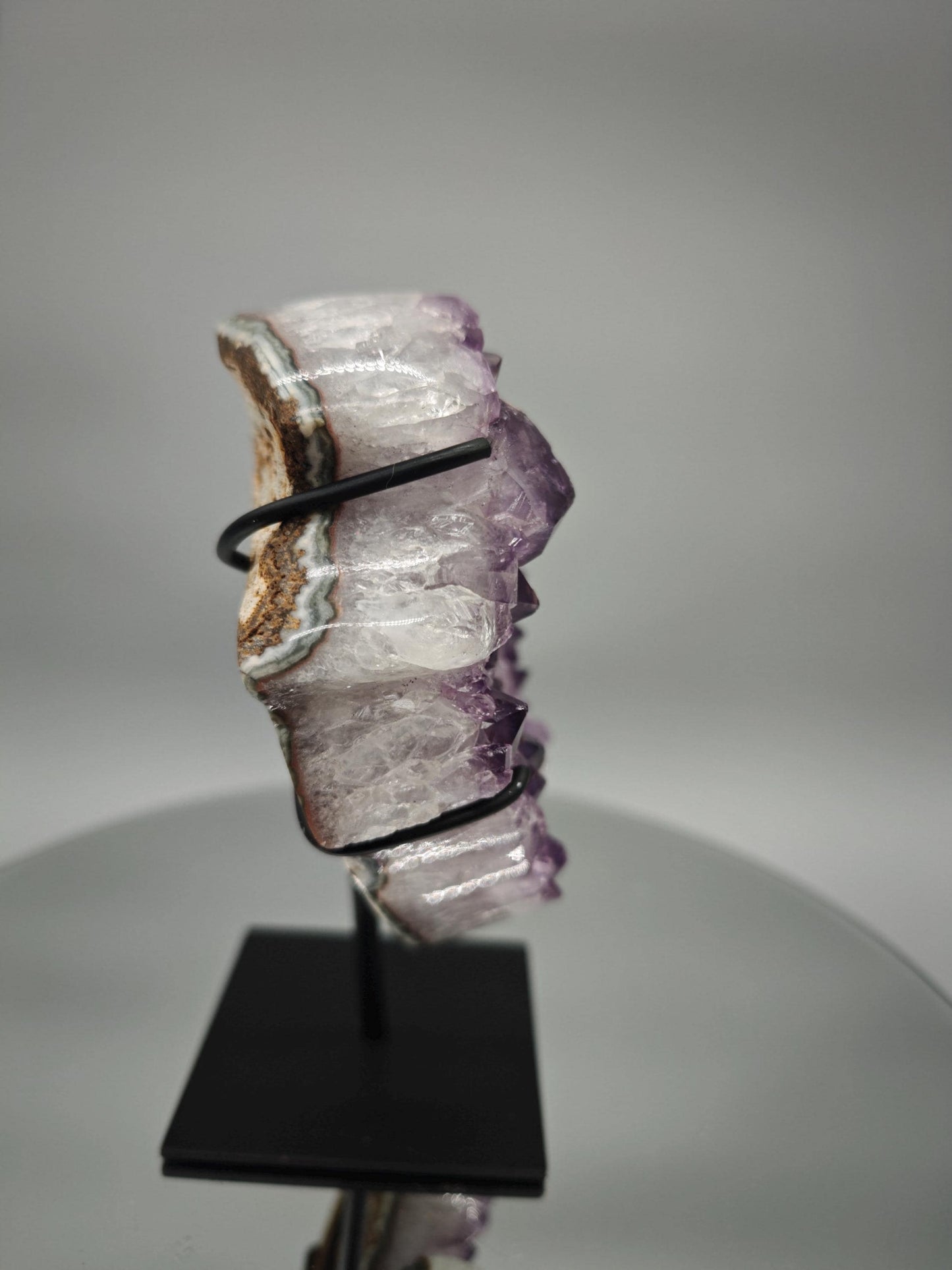 AAA+ Amethyst Angel Wings - Large Crystal Points - Brazilian Amethyst Display - 7in Tall Natural Crystal - 2.42 lbs Crystal Hoarder