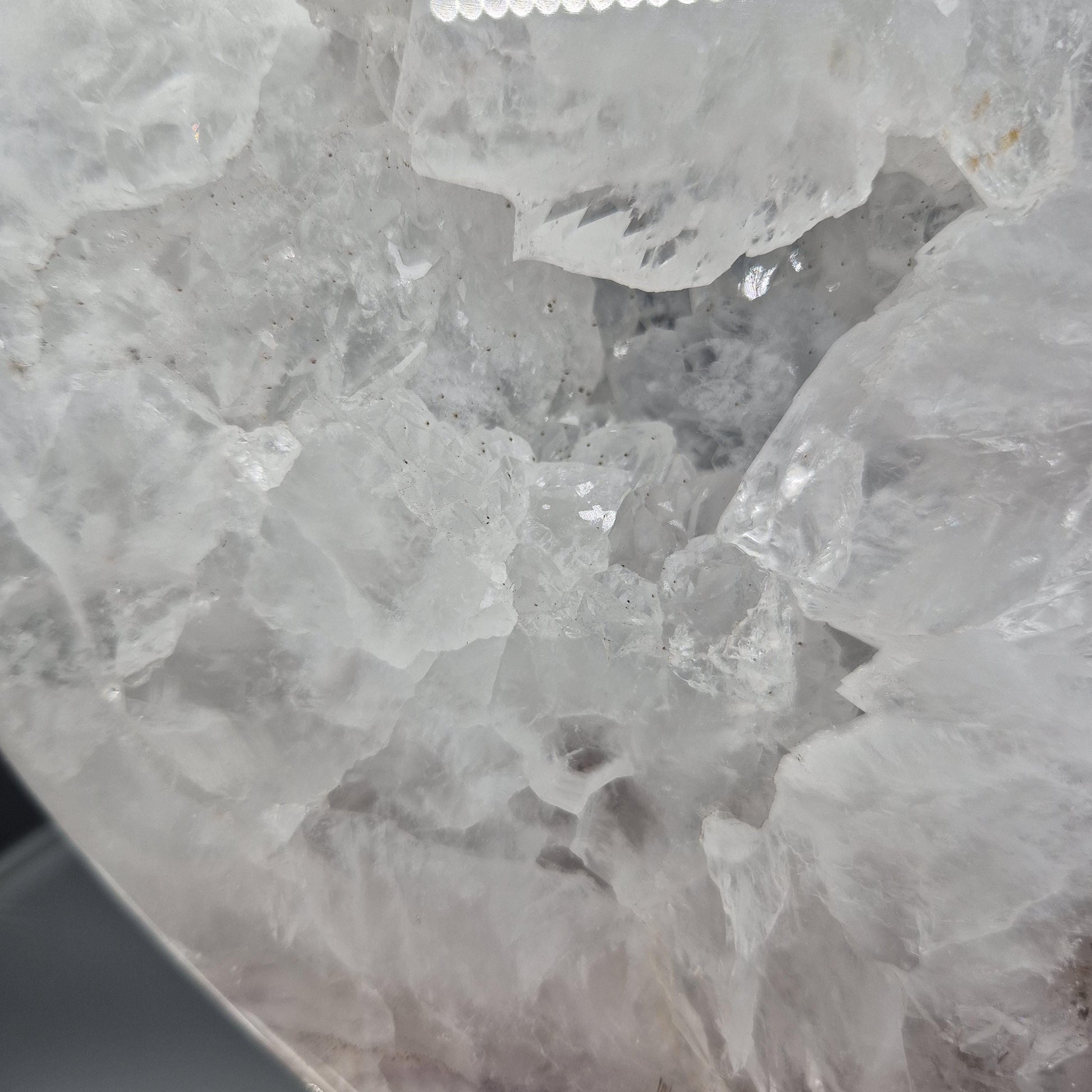AAA+ Rare Amethyst Quartz Jasper Heart with Hematite Rutile 8x7.5x1 4.86 lbs Brazil Crystal Hoarder