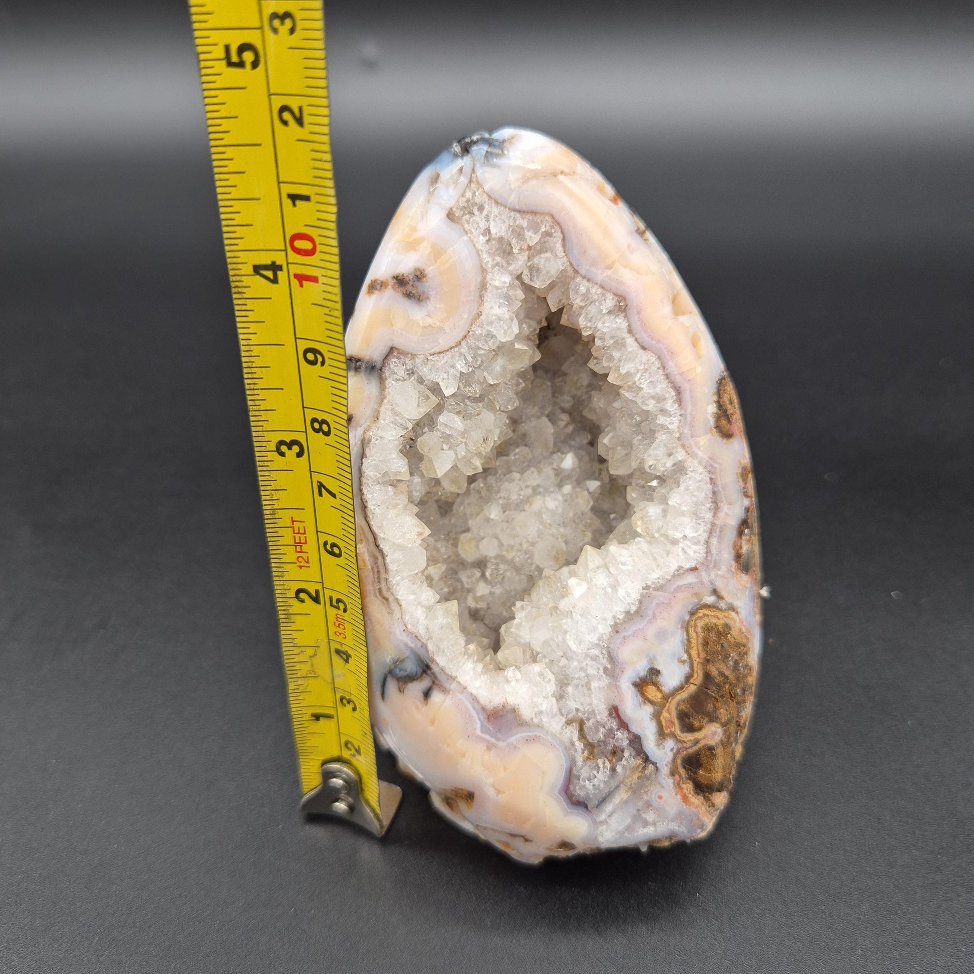 Super Rare Light Citrine Quartz Pink Blue Purple Black Agate Uruguay 1.14 lbs Crystal Hoarder