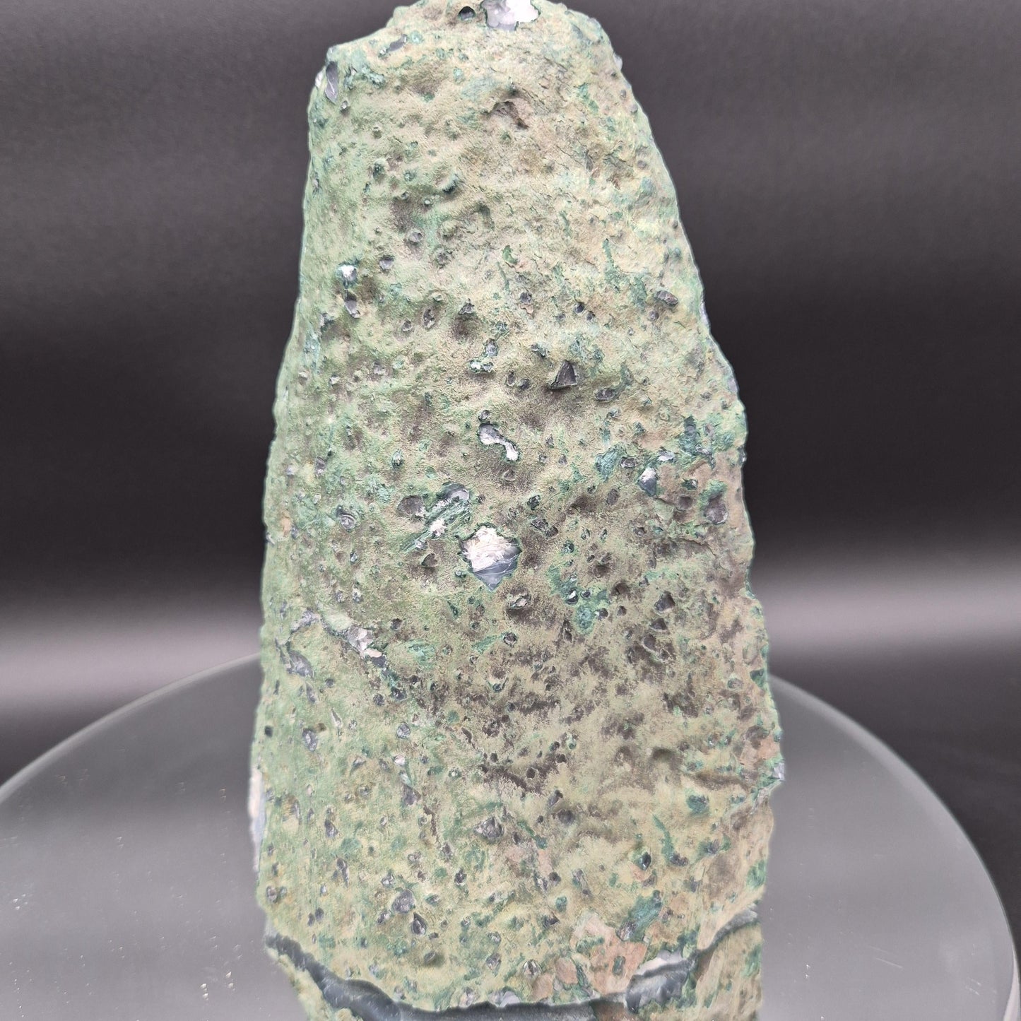AAA+ Blue Banded Agate Cathedral with Druzy - 8.5 x 6in - 8.61 lbs - Collector Display Crystal Hoarder