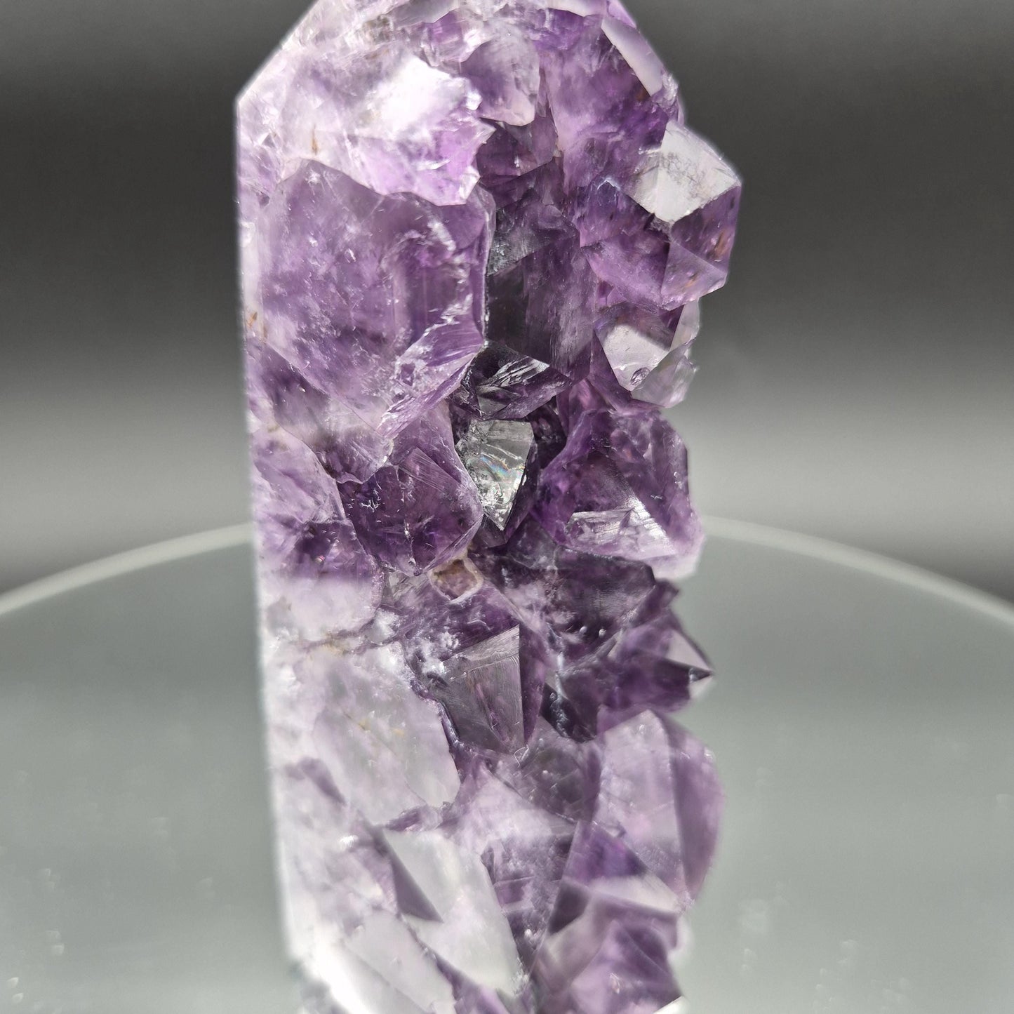 5.5 x 2 in AAA+ Raw Amethyst Tower - Brazil - 1.13 lbs - High-Quality Natural Purple Quartz Specimen - Collector Crystal Crystal Hoarder