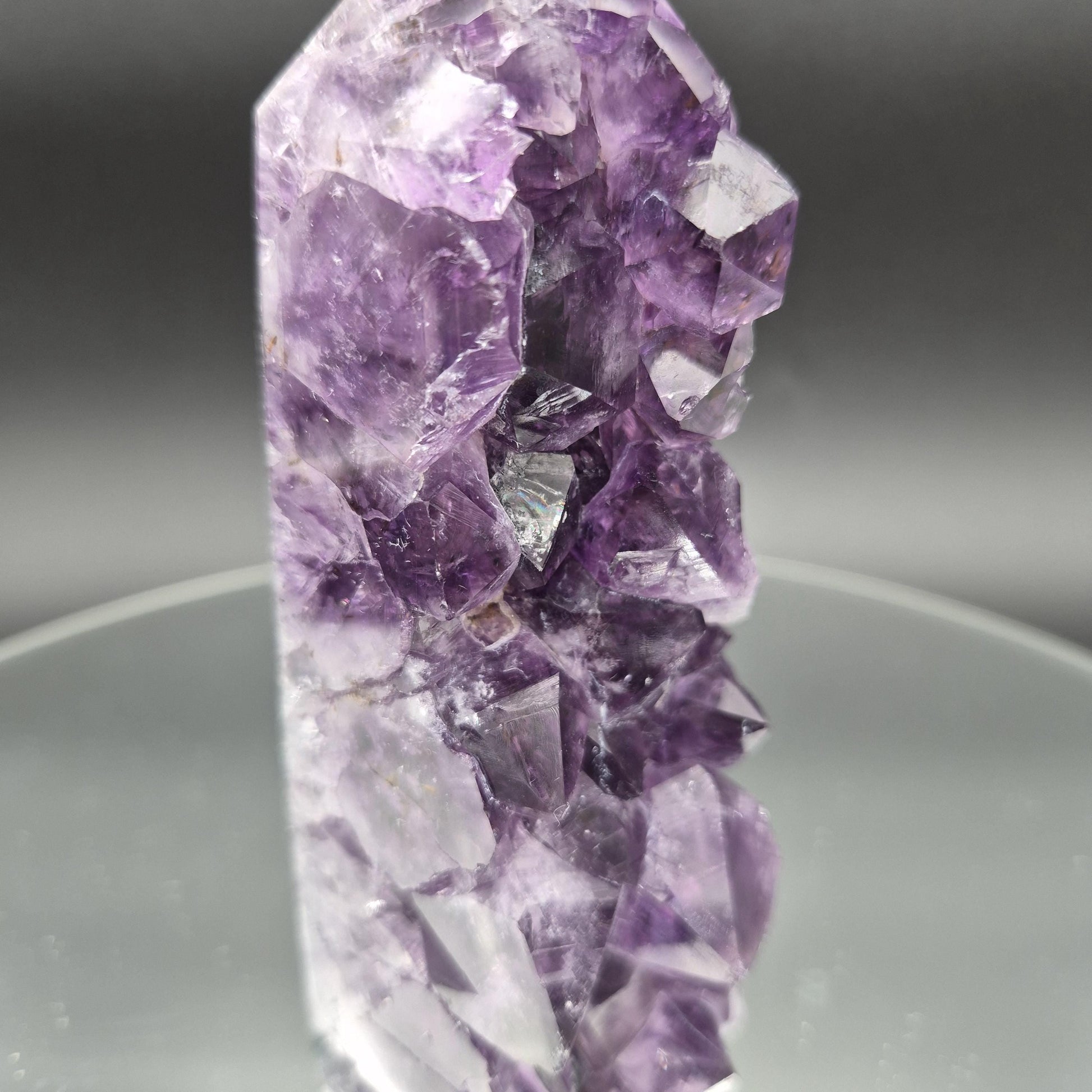 5.5 x 2 in AAA+ Raw Amethyst Tower - Brazil - 1.13 lbs - High-Quality Natural Purple Quartz Specimen - Collector Crystal Crystal Hoarder