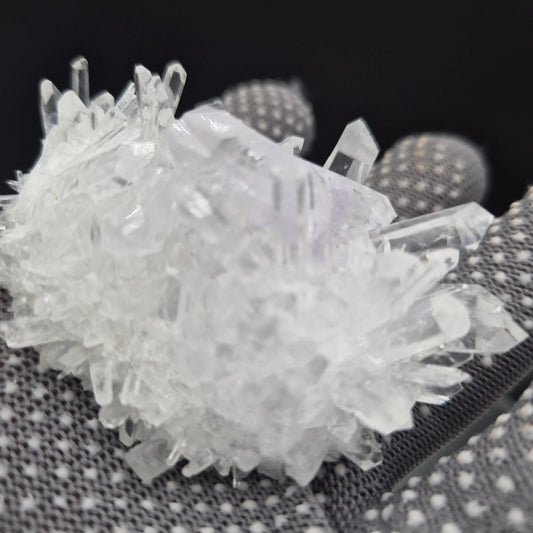 Rare AAA+ Double Terminated Phantom Amethyst Chrysanthemum Crystal Cluster | Natural Quartz Specimen | 4 oz Crystal Hoarder