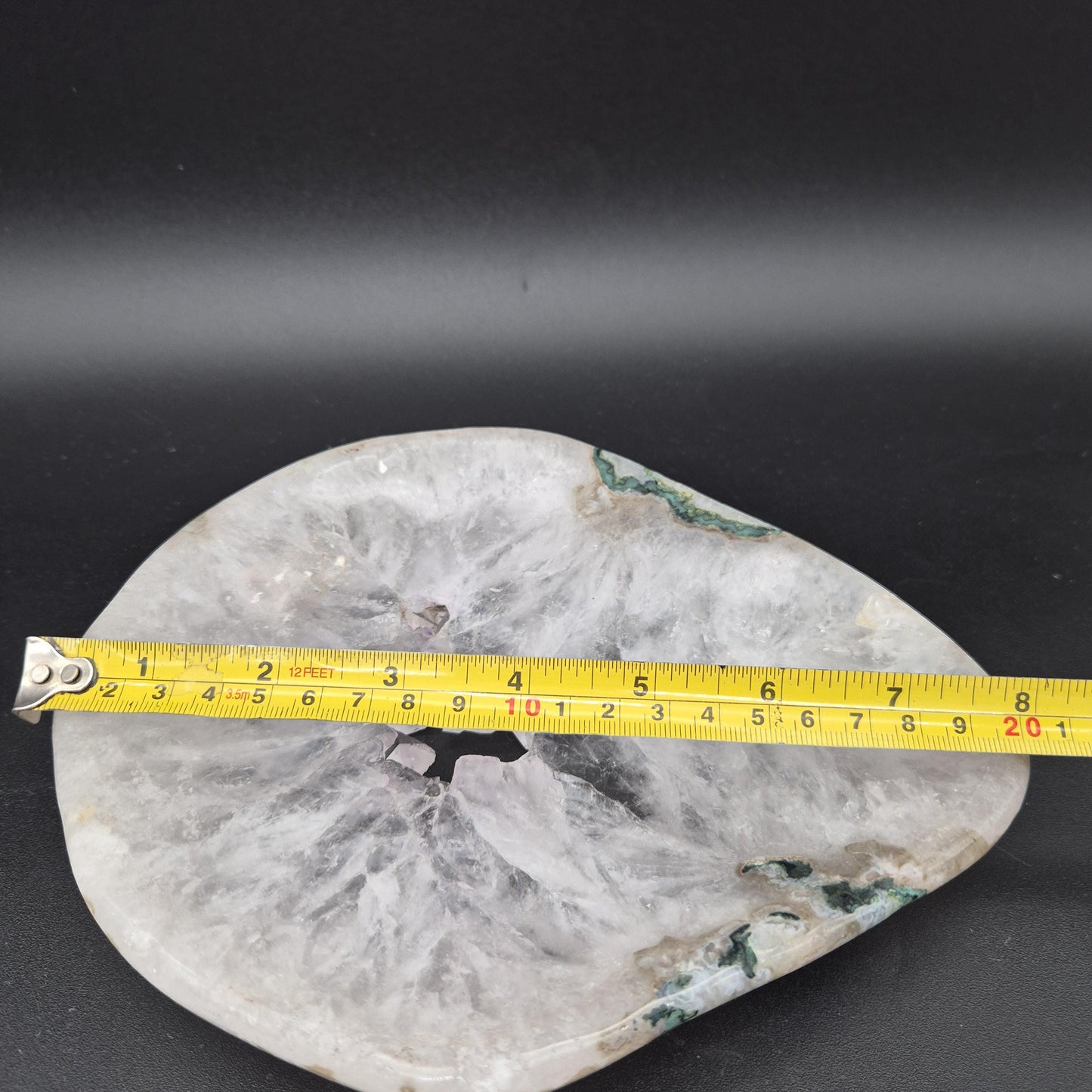 AAA+ Amethyst Quartz Jasper Bowl Brazil 8x7x1 2.94 lbs - Can be Backlit Crystal Hoarder