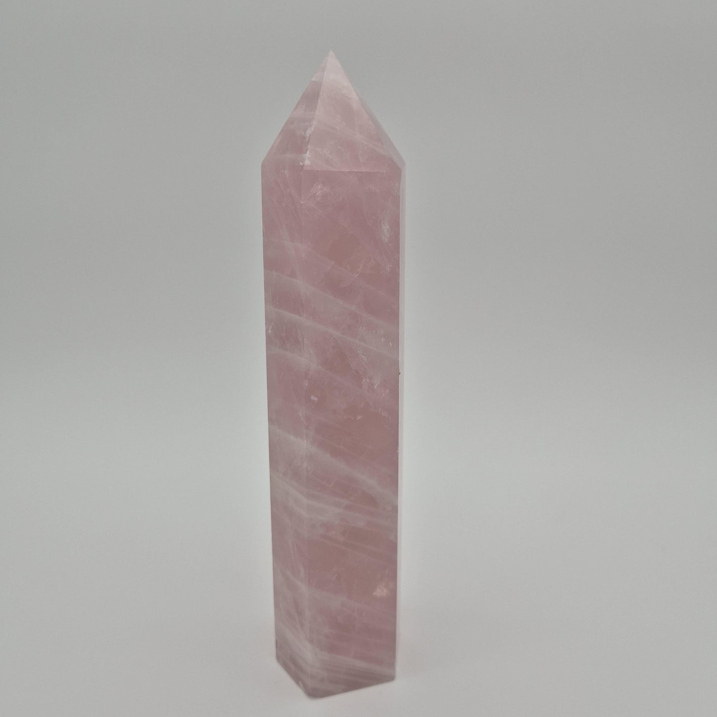 Rose Quartz Tower - 2.67 lb | 9.5in Tall | Display-Ready Beauty Crystal Hoarder