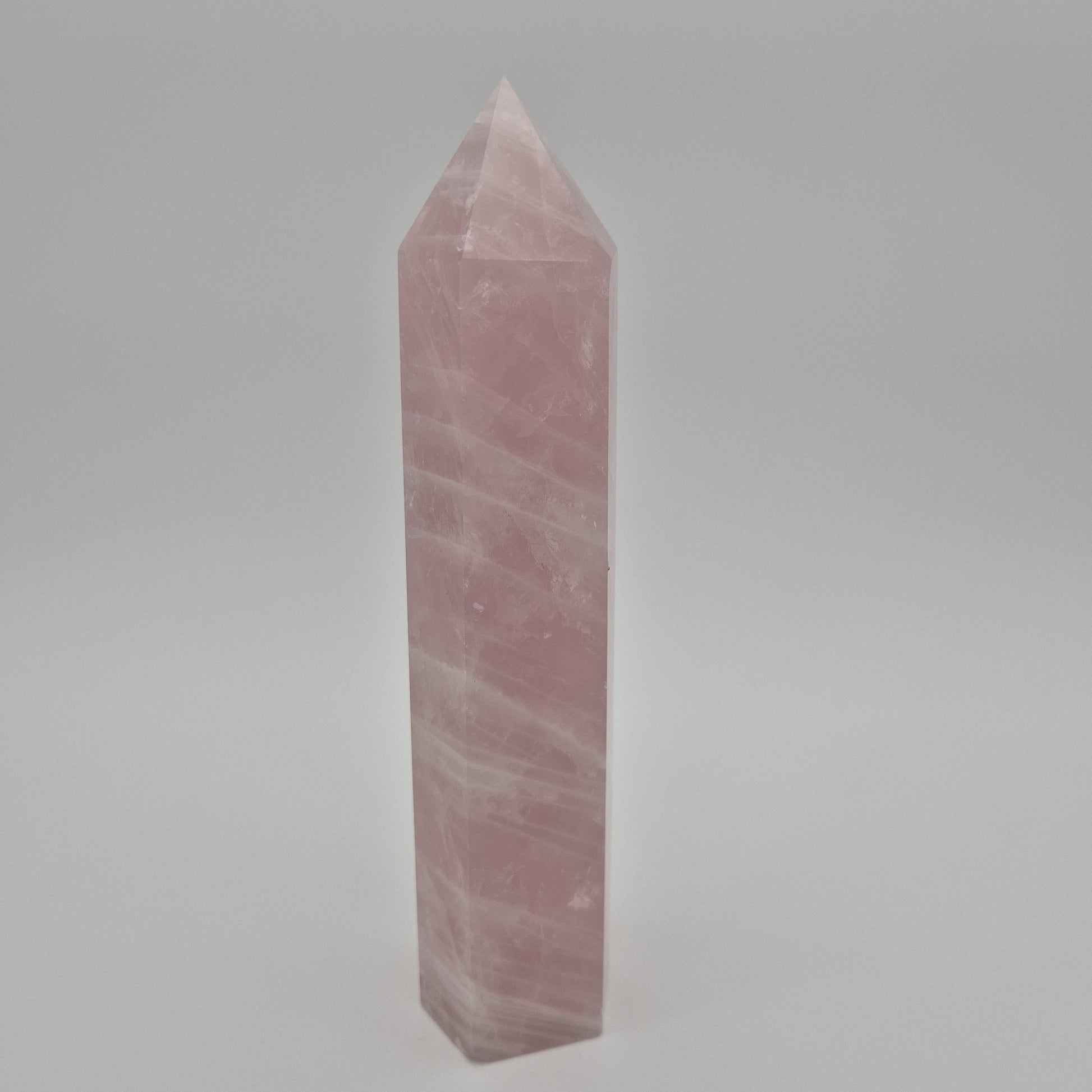 Rose Quartz Tower - 2.67 lb | 9.5in Tall | Display-Ready Beauty Crystal Hoarder